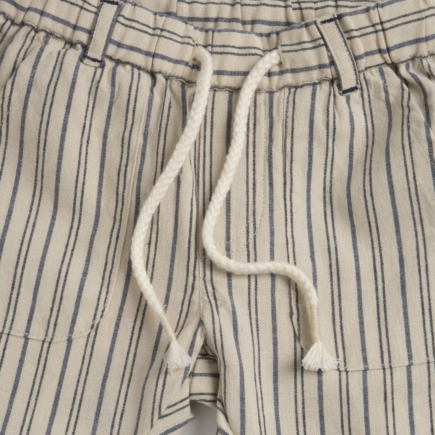 Boys Light Natural Striped Trouser