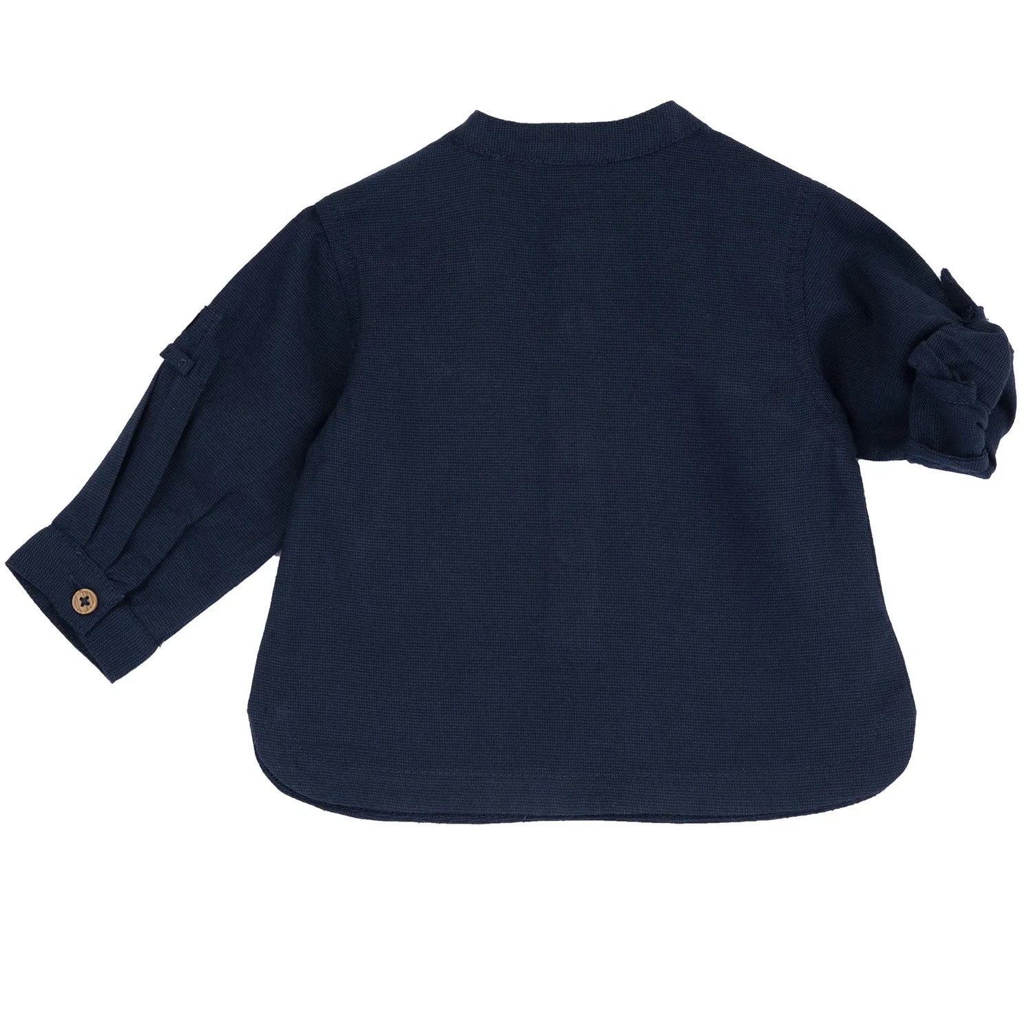 Boys Medium Blue Solid Shirt