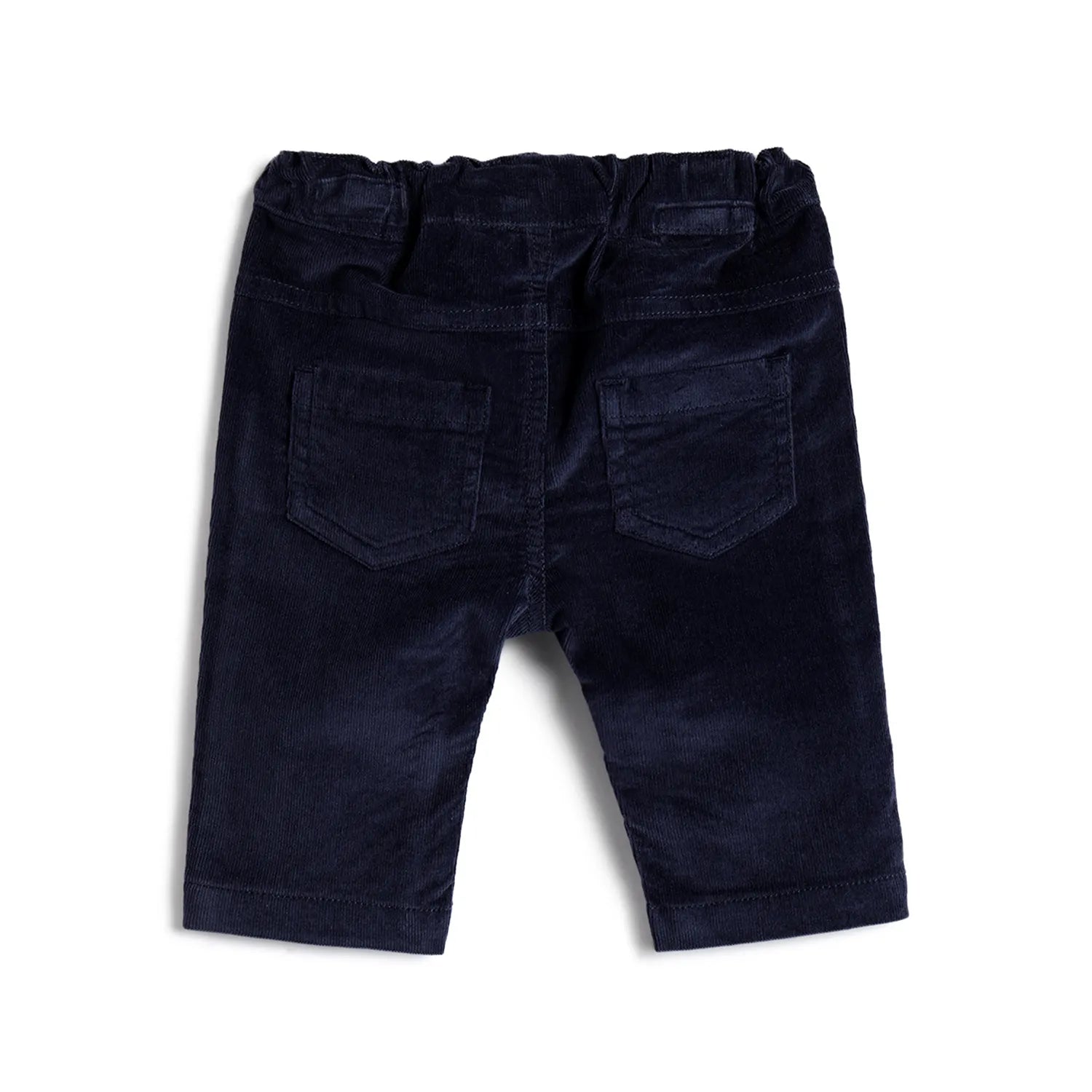 Boys Medium Blue Solid Trousers