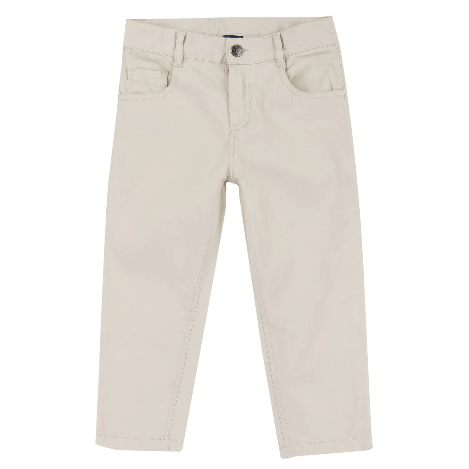 Boys Medium Natural Solid Trouser