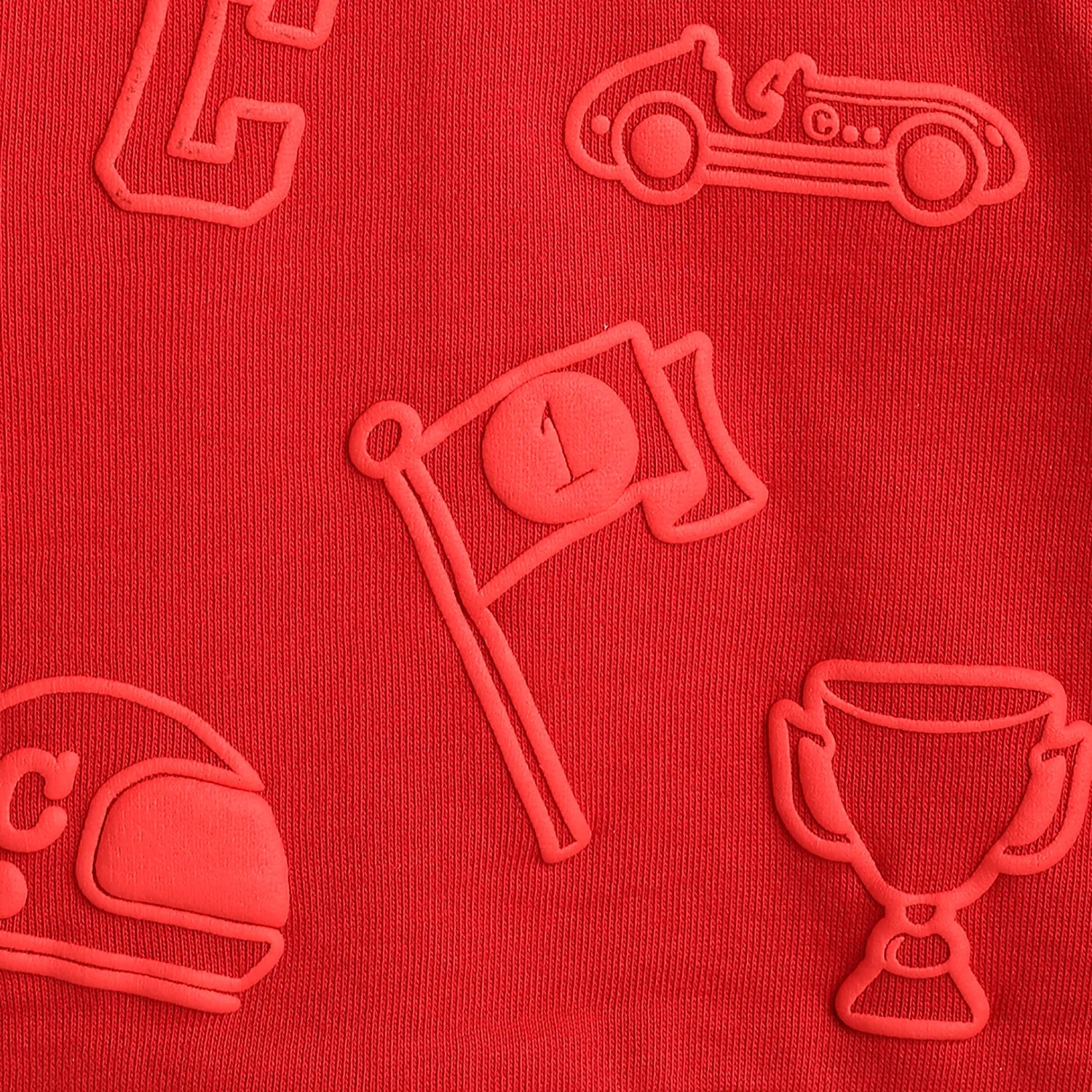 Boys Medium Red Printed Sweatshirt