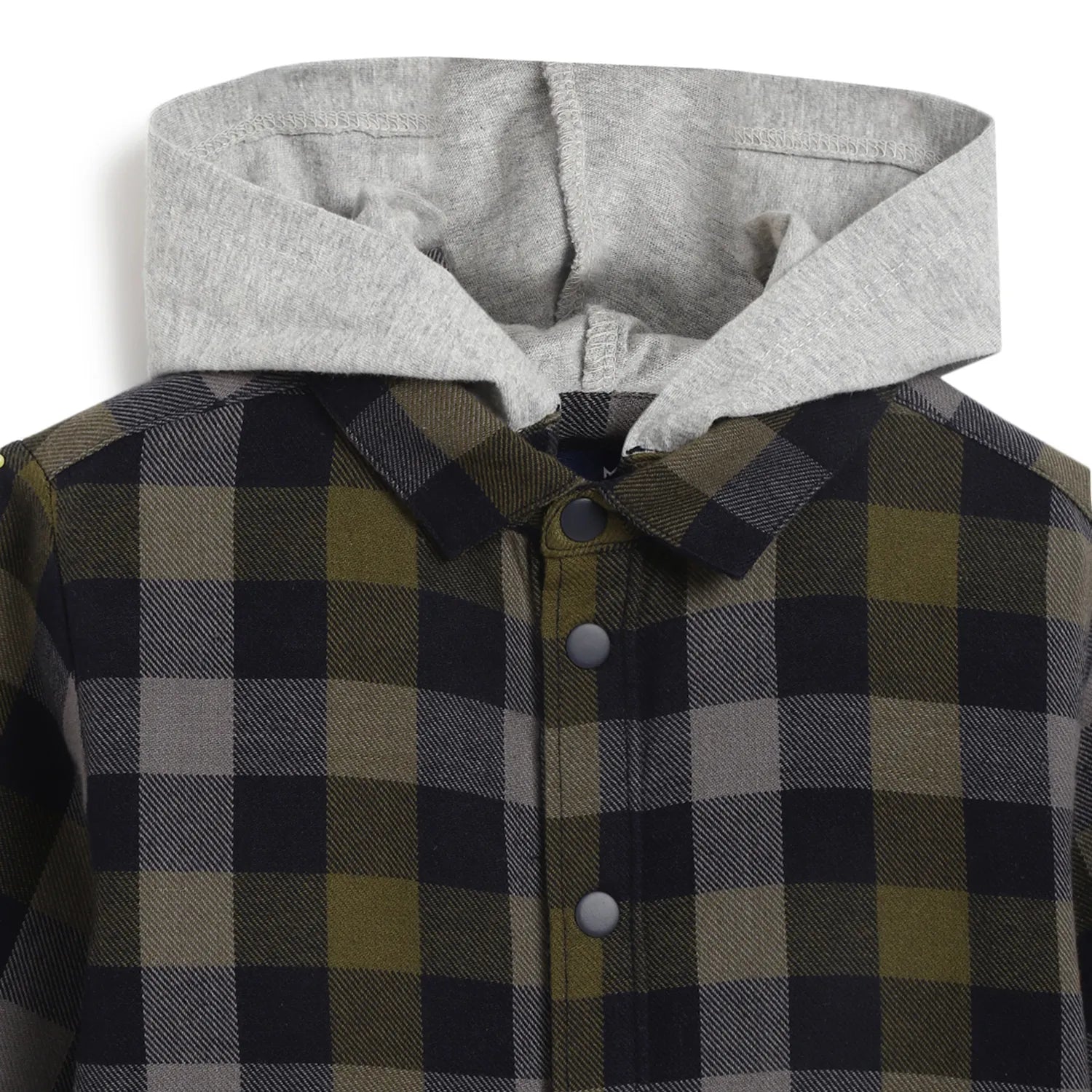 Boys Navy Blue Checked Casual Shirt