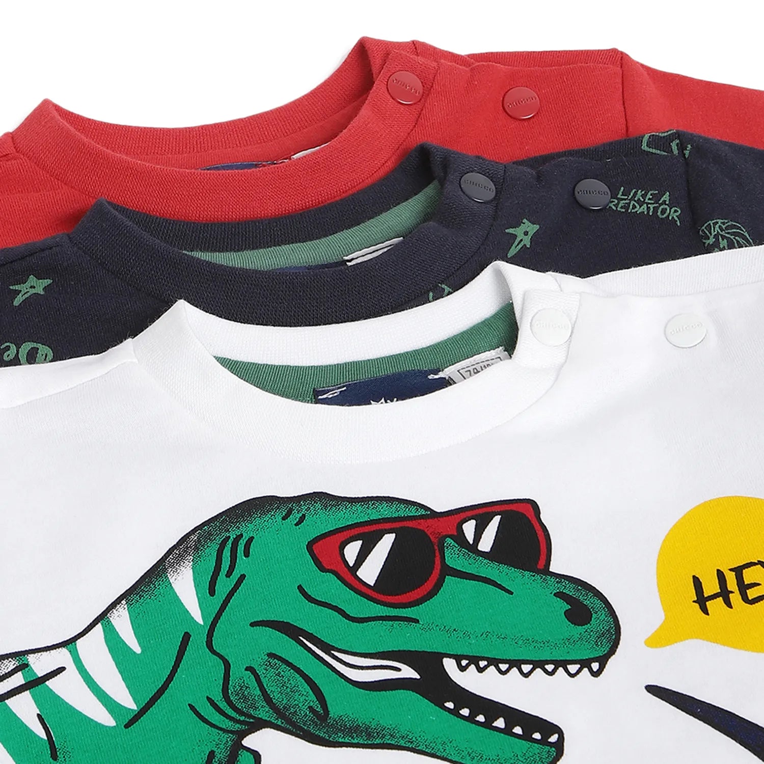 Boys Pack Of 3 Printed T-shirt