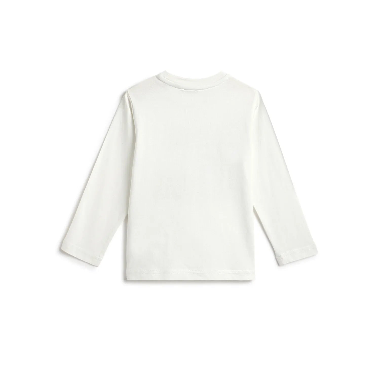 Boys White & Blue Printed T-shirt