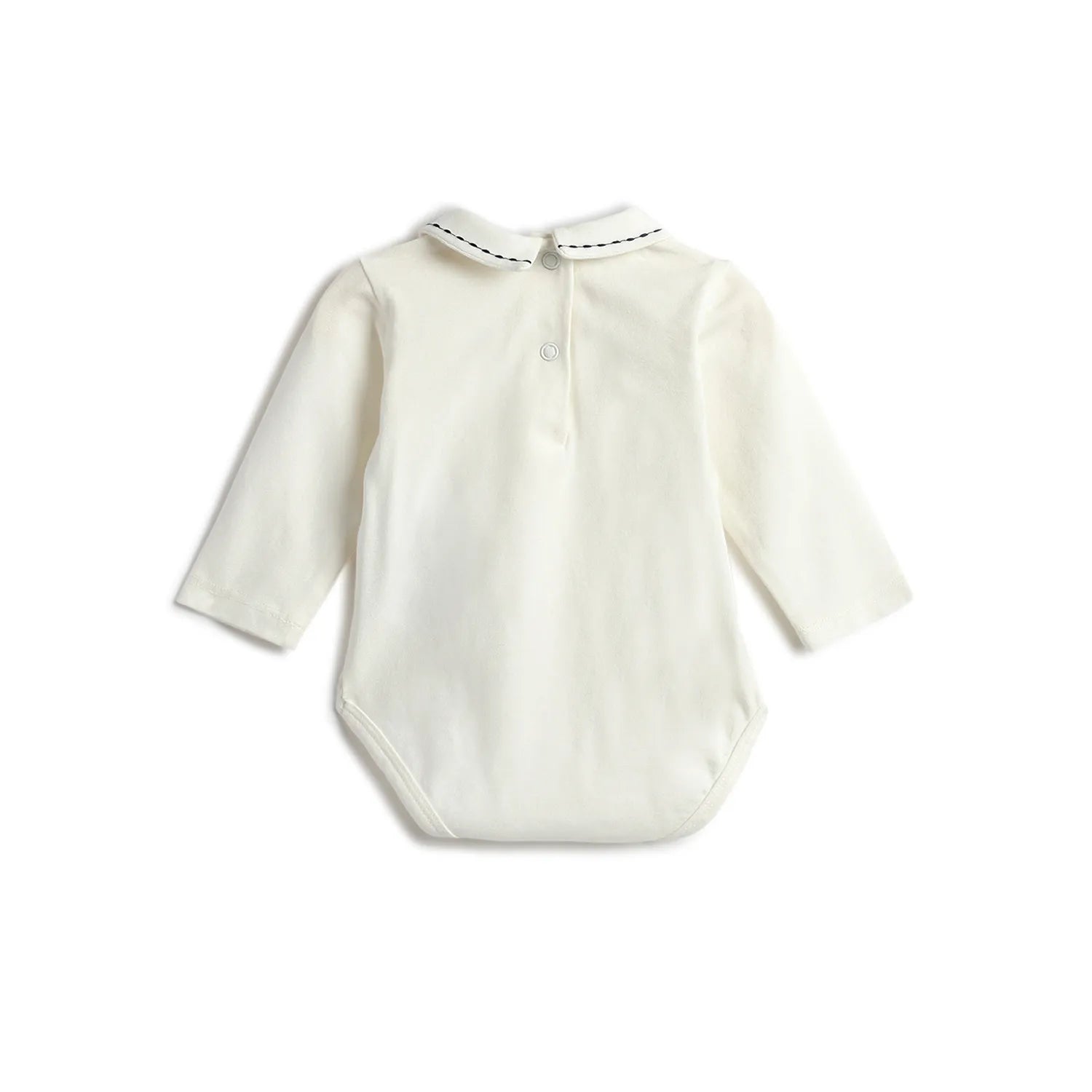 Boys White & Blue Checked Bodysuit with Dungaree