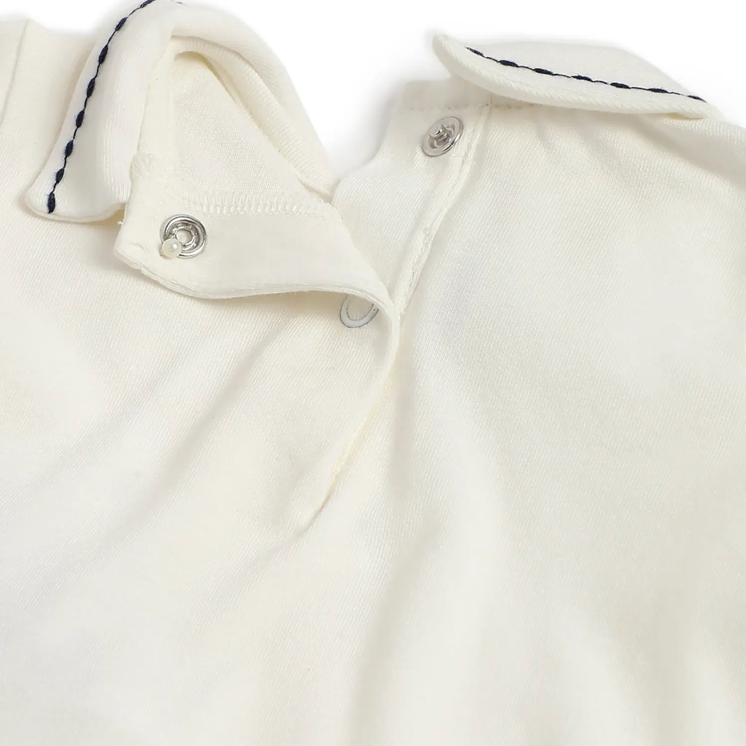 Boys White & Blue Checked Bodysuit with Dungaree