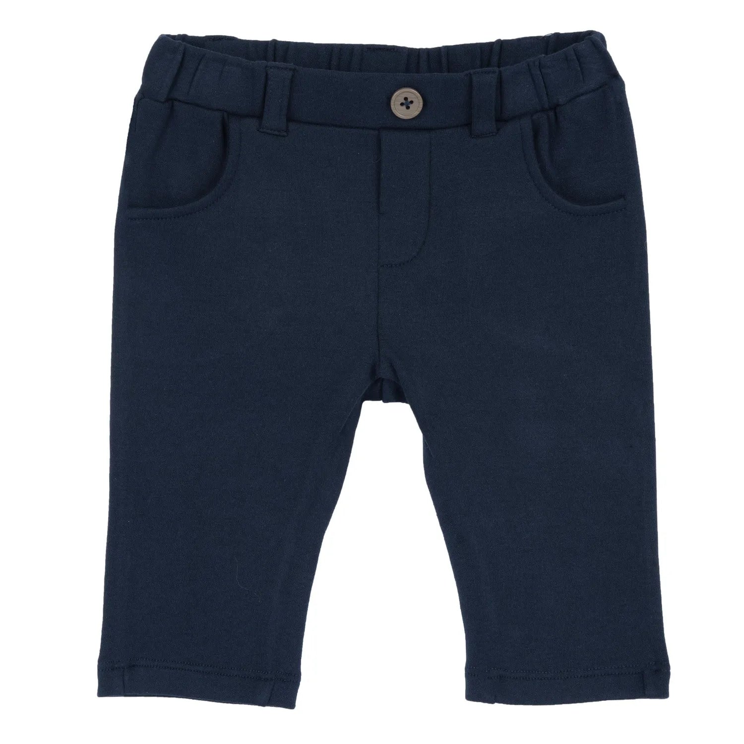 Boys White & Blue Checked Shirt With Trousers