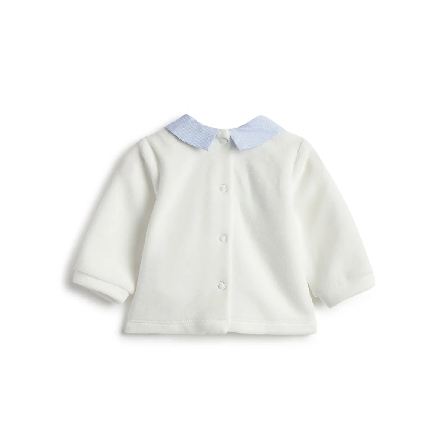 Boys White & Blue Sweatshirt With Leggings