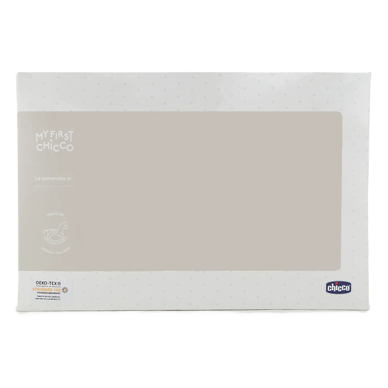 Boys White & Grey Cotton Pram Blanket