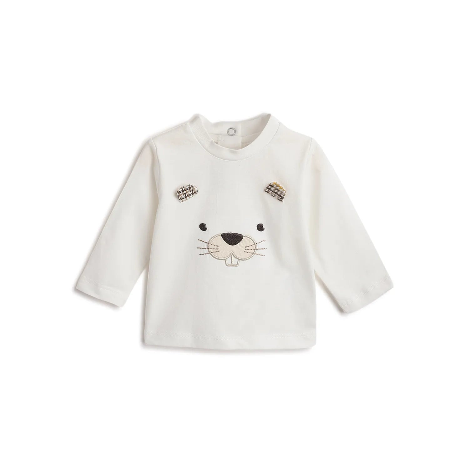 Boys White Graphic Printed T-shirt