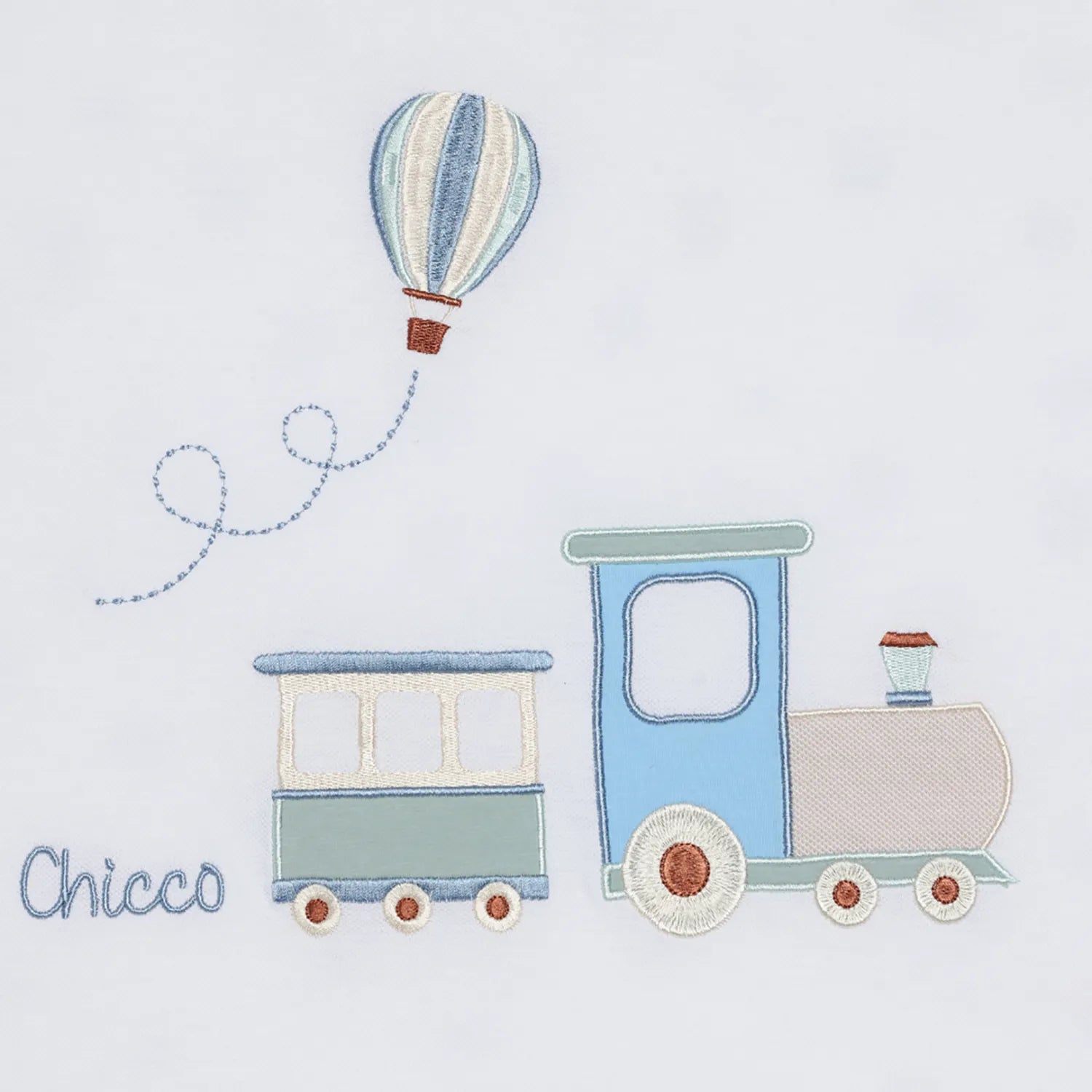 Boys White Knitted Pram Blanket