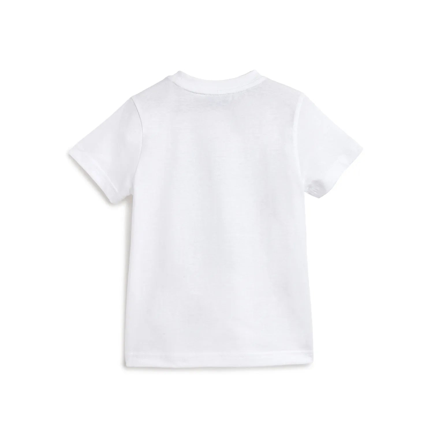 Boys White Printed Cotton T-shirt