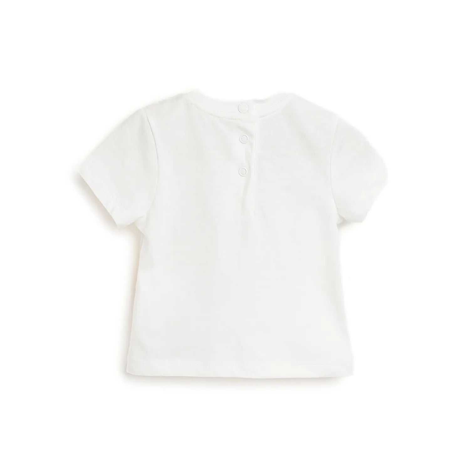 Boys White Printed T-shirt