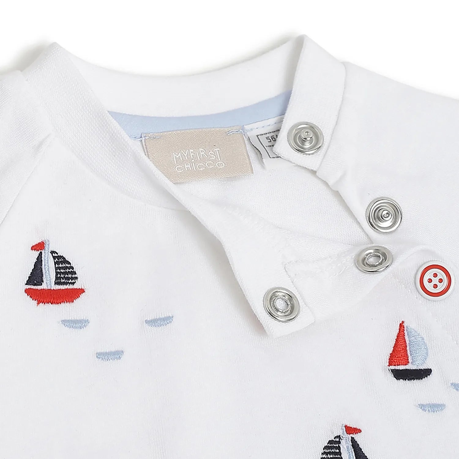 Boys White Printed T-shirt