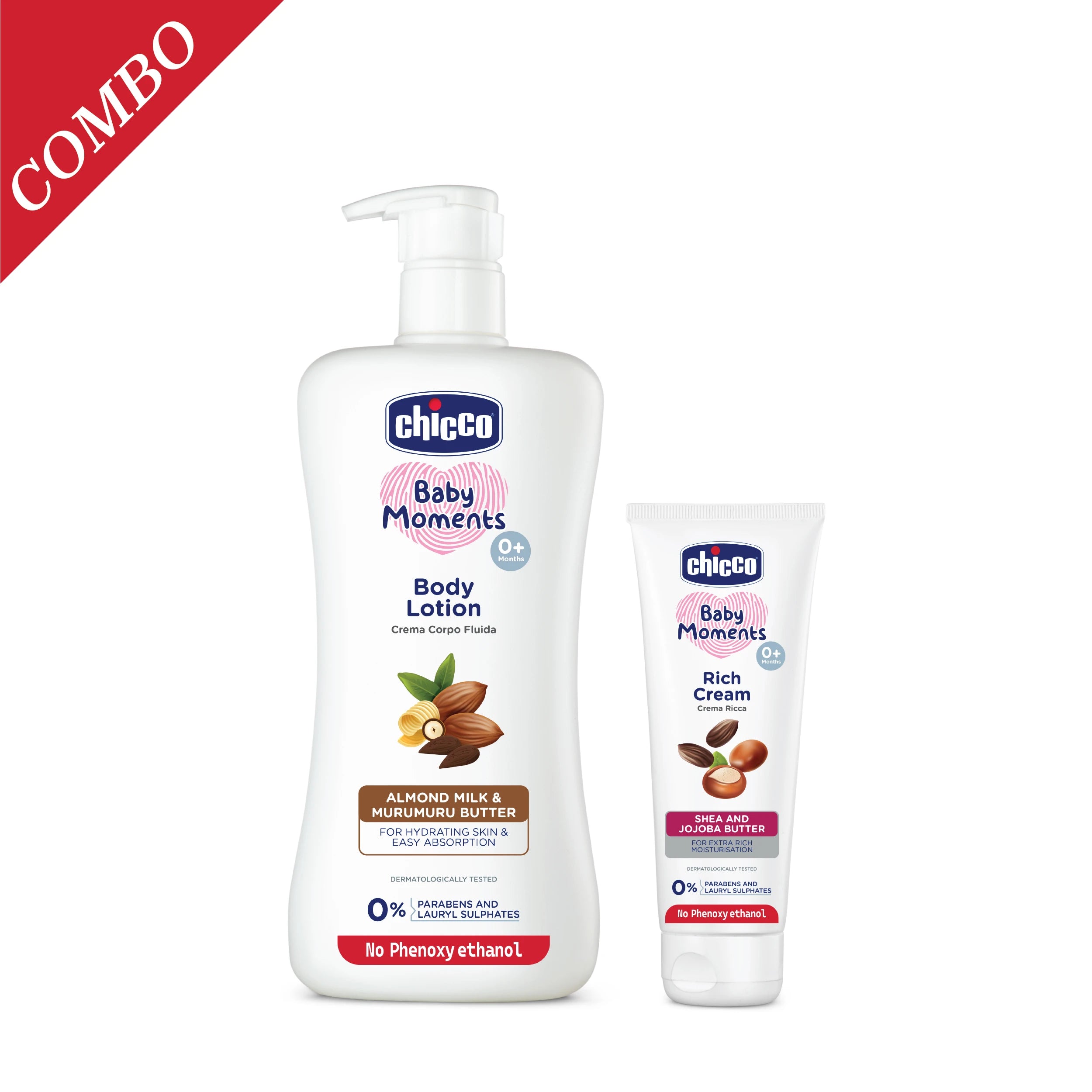 Combo Baby Moments Body Lotion 500 ml & Baby Moments Rich Cream 100 g