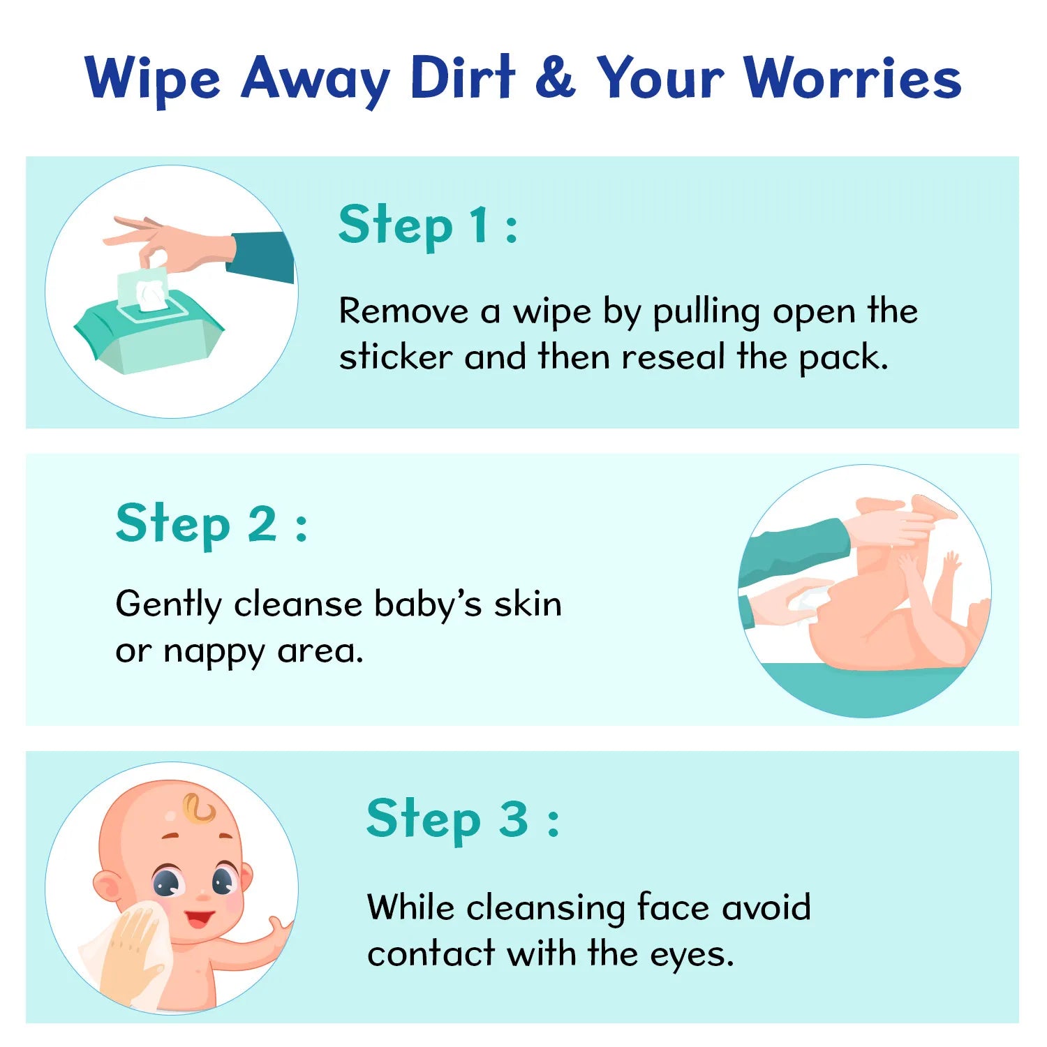 Combo Wet Wipes Sticker Pack of 7 504 Pcs