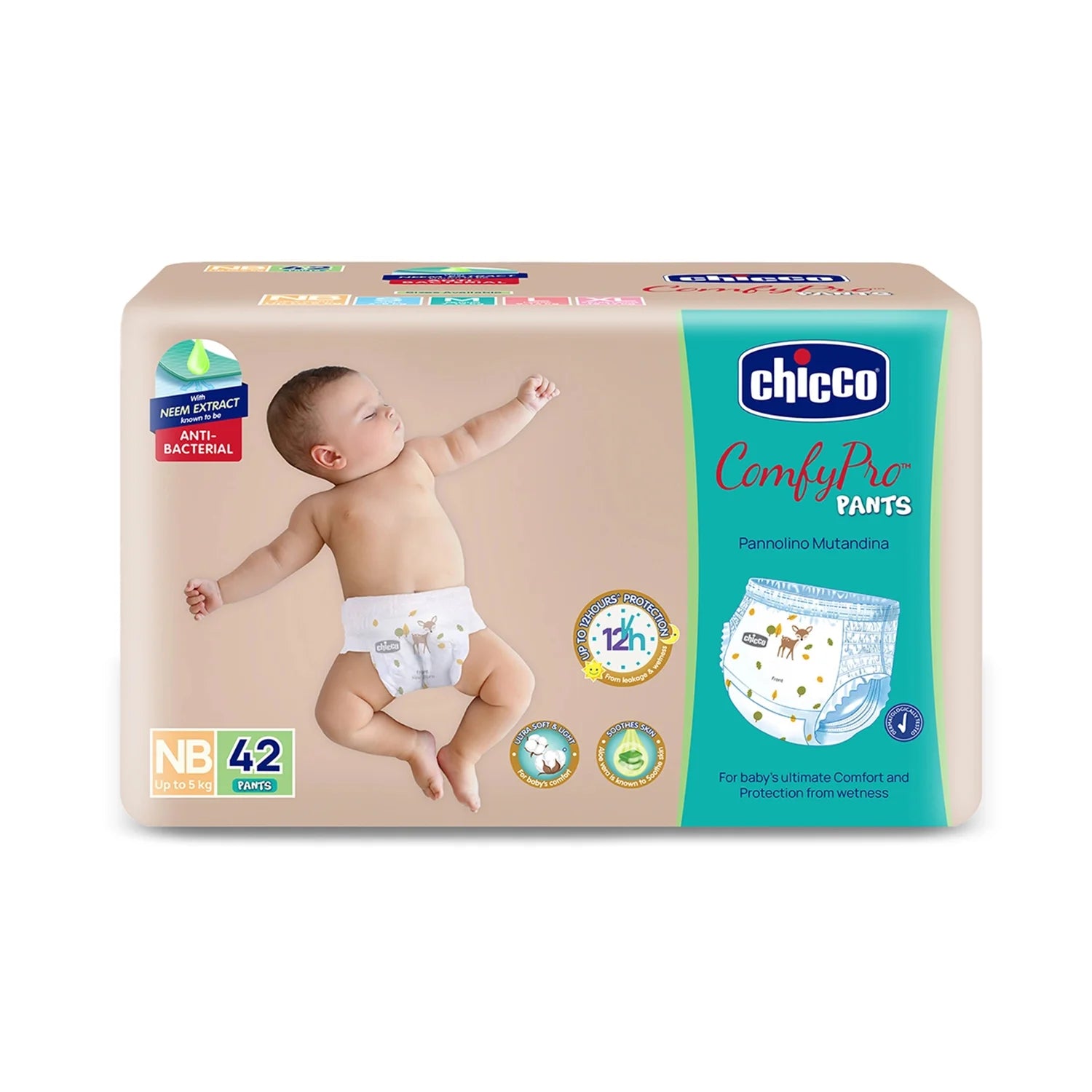 Comfypro Pants Style Baby Diaper New Born 42 Pc