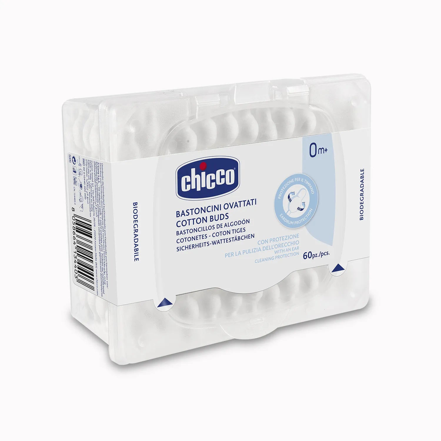 Cotton Buds With Ear Drum Protection 60Pcs