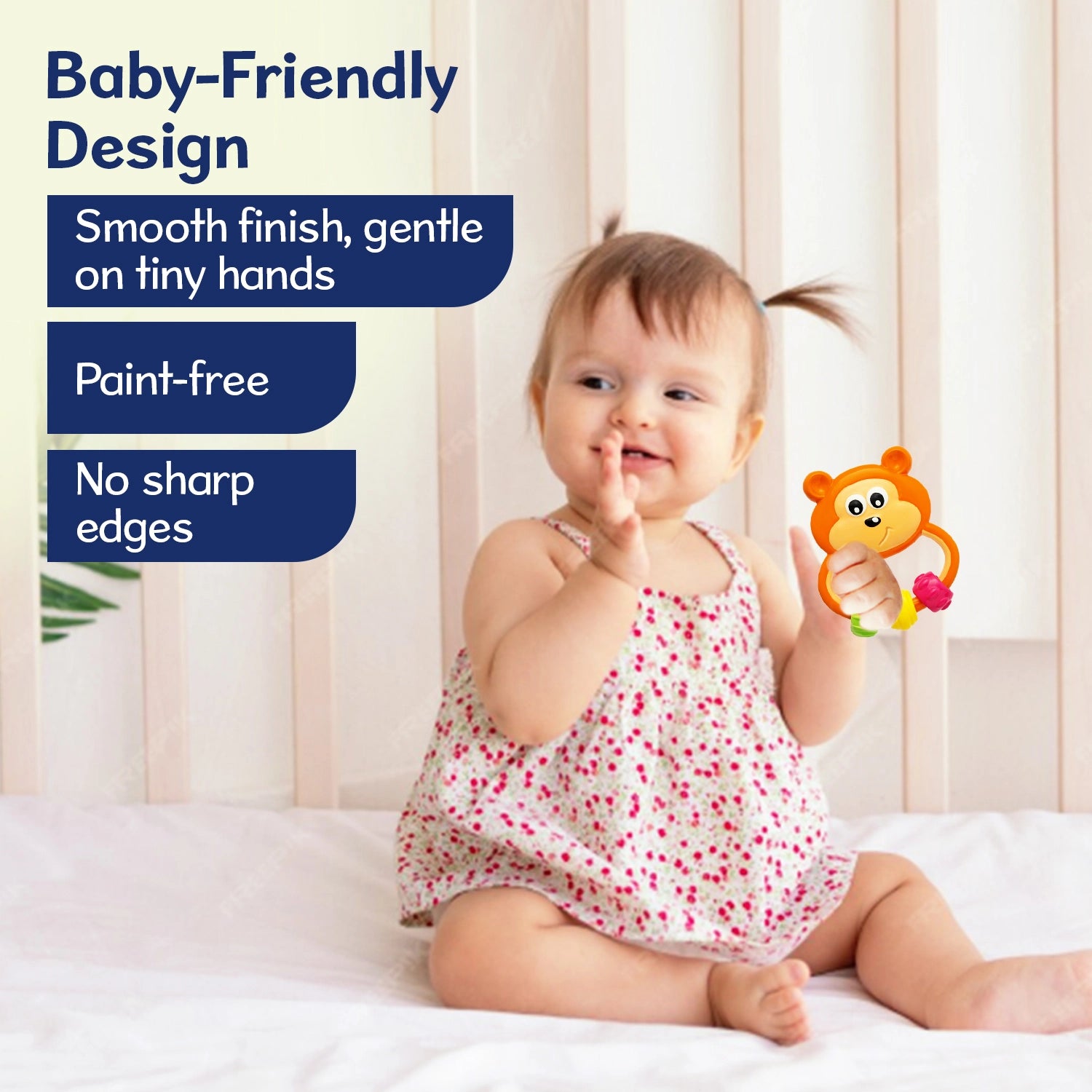 Easy Grasp Bear Rattle