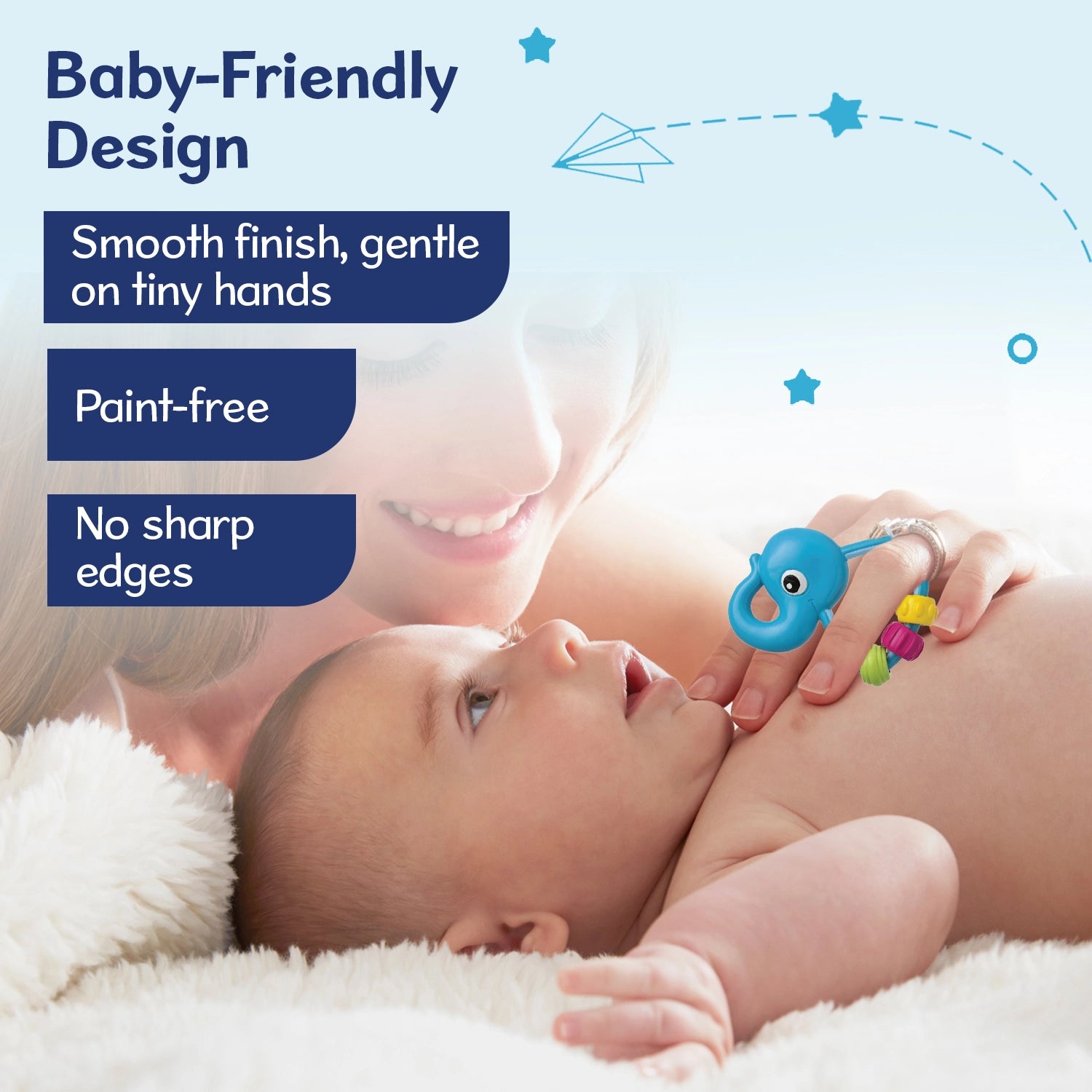 Easy Grasp Elephant Rattle