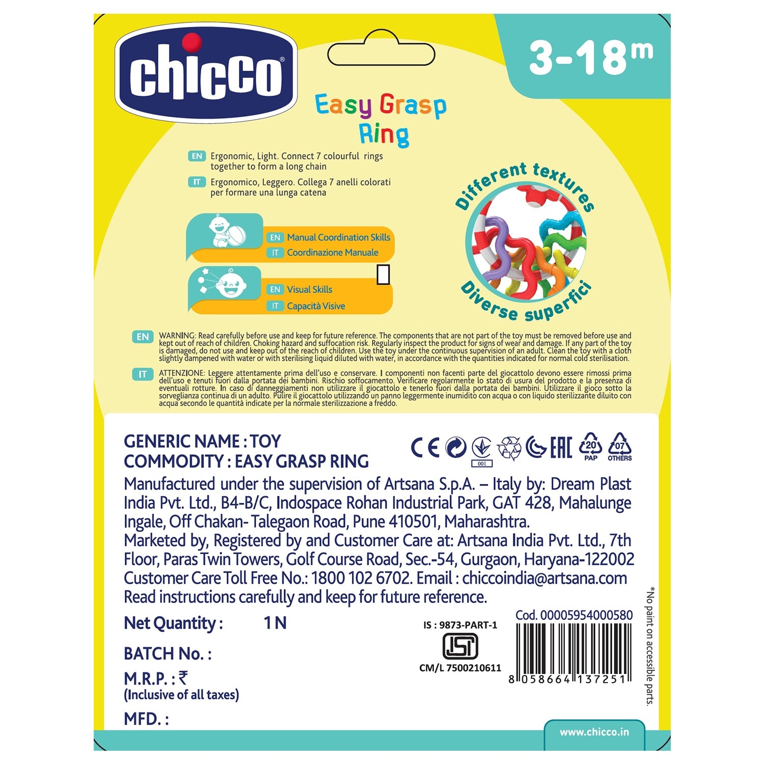 Easy Grasp Rings Rattle