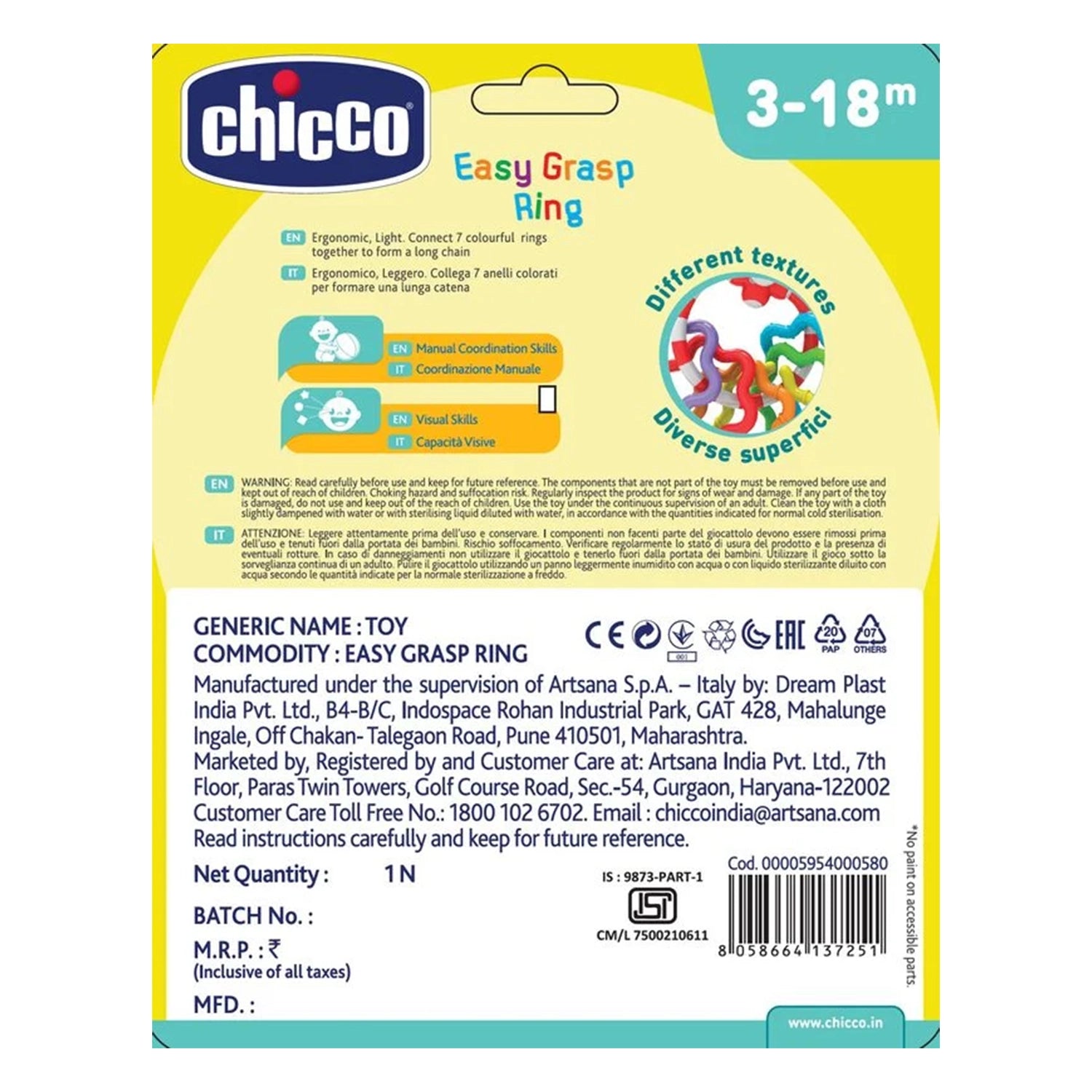 Easy Grasp Rings Rattle