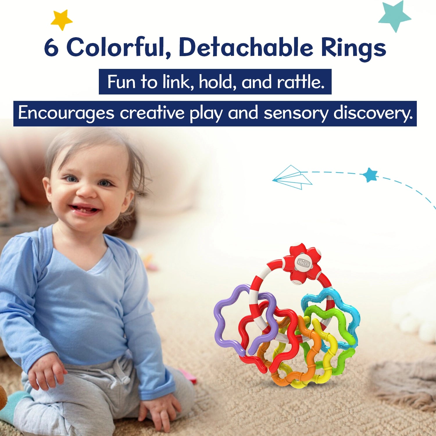 Easy Grasp Rings Rattle