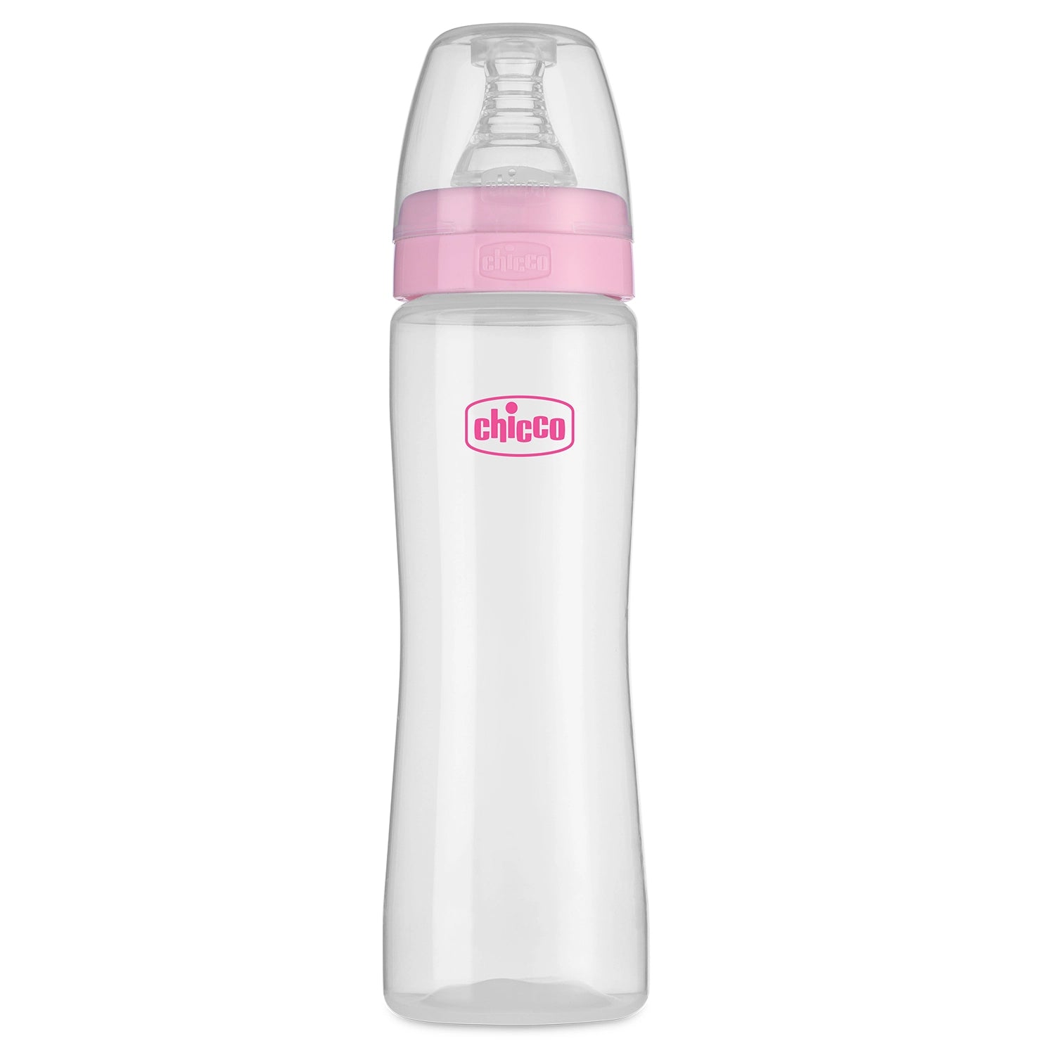 Feed Easy Baby Bottle 250ml Pink Medium 2M+