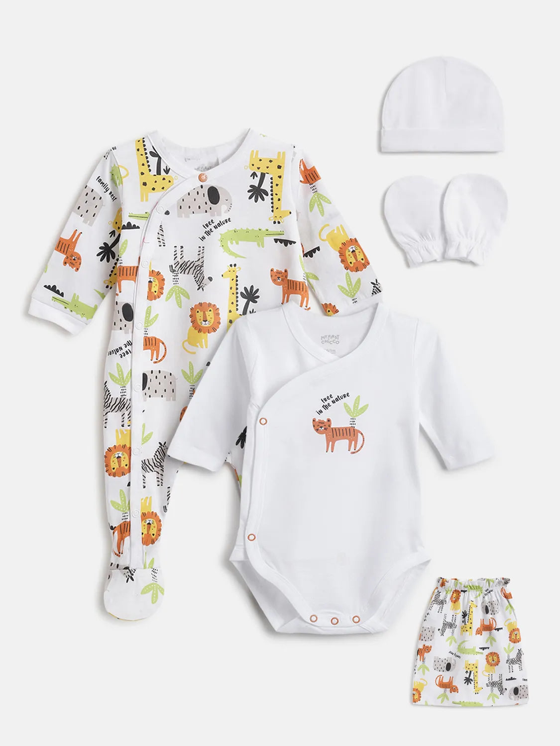 Gift Bag Babysuit & Bodysuit & Mittens & Cap & Leggings Unisex