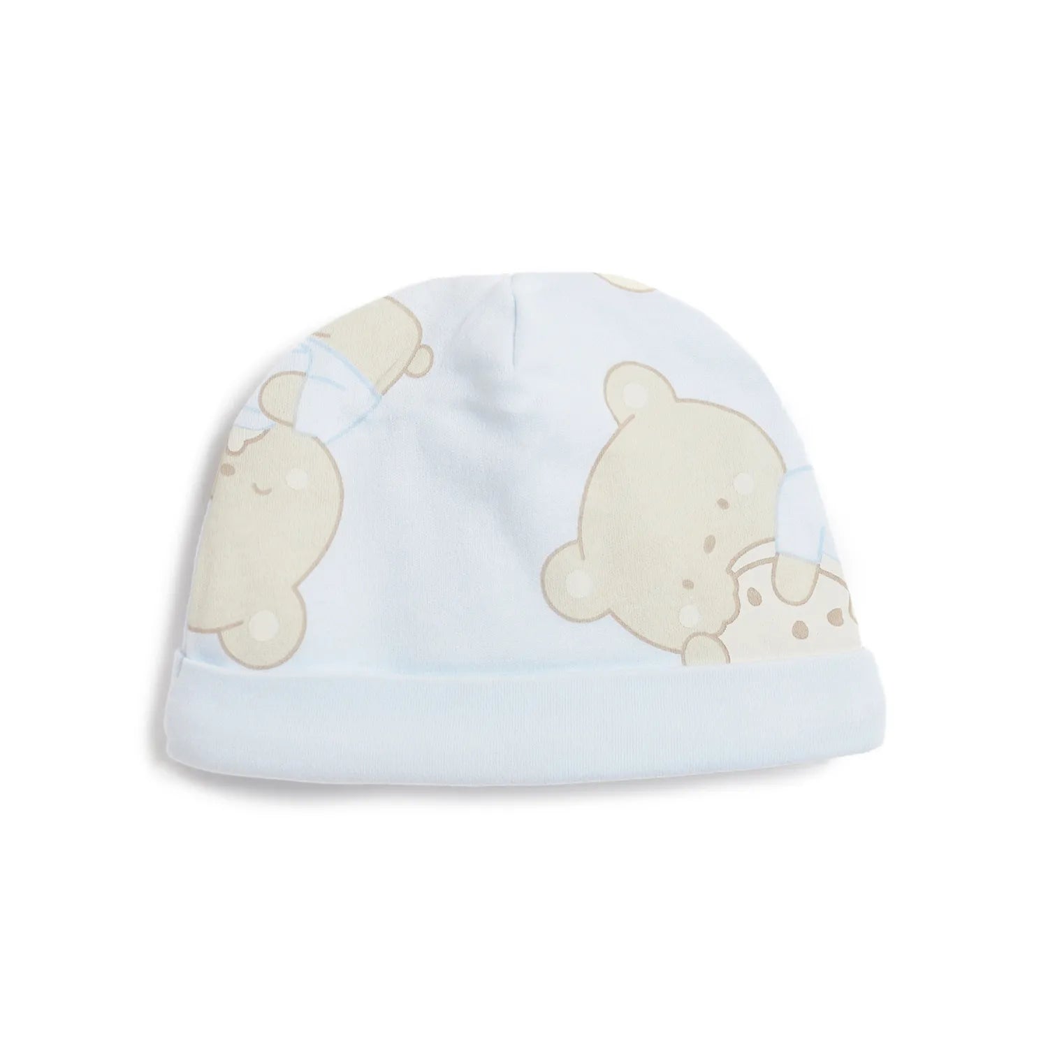 Gift Box Baby Suit & Bib & Cap Blue