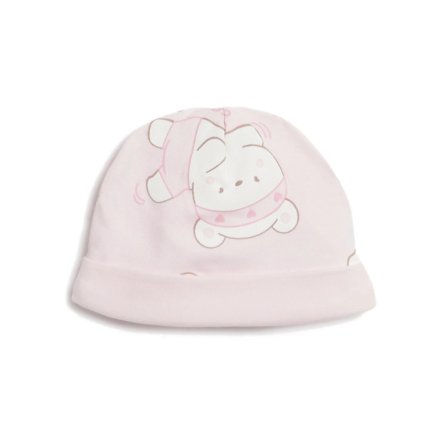 Gift Box Baby Suit & Bib & Cap Pink