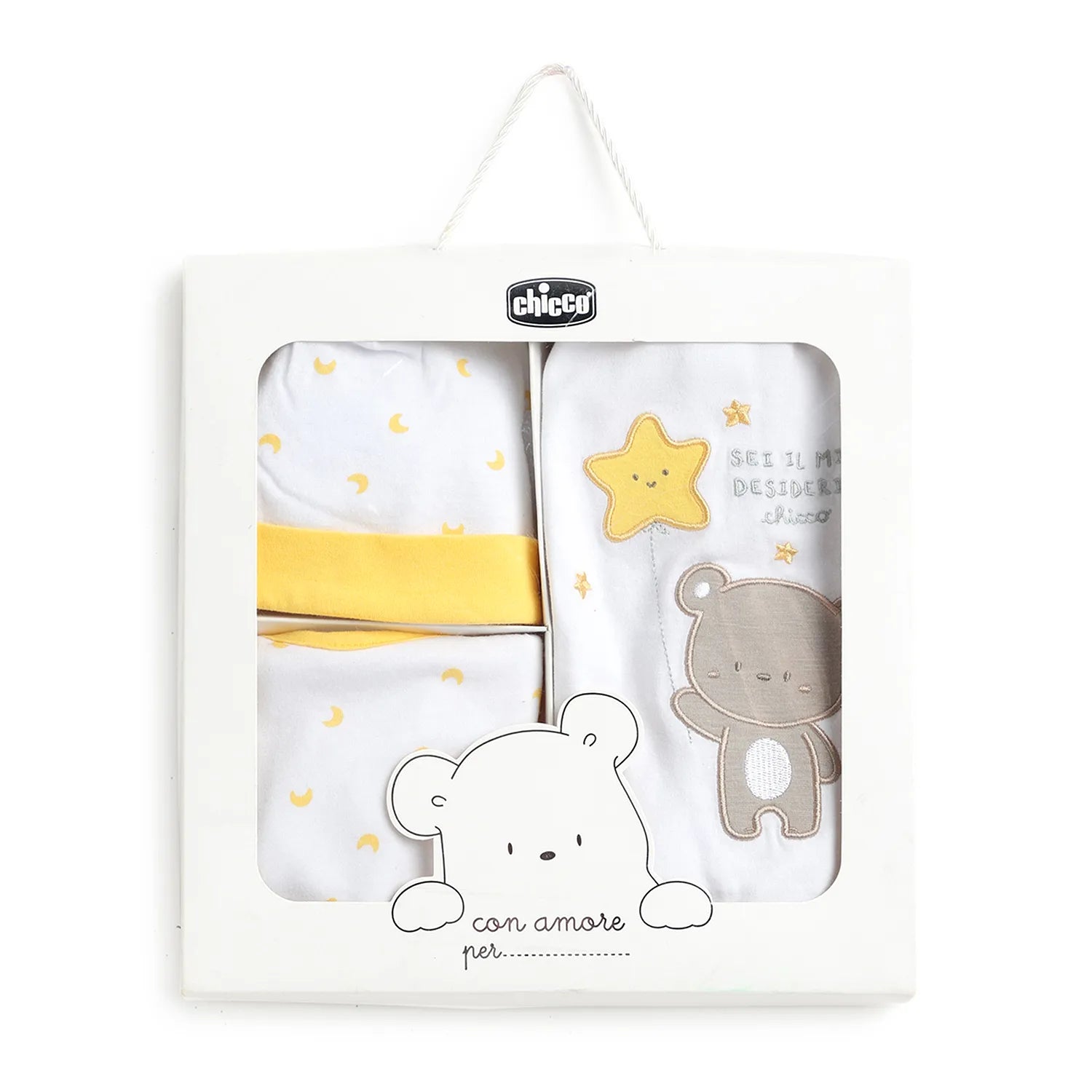 Gift Box Baby Suit & Bib & Cap Unisex