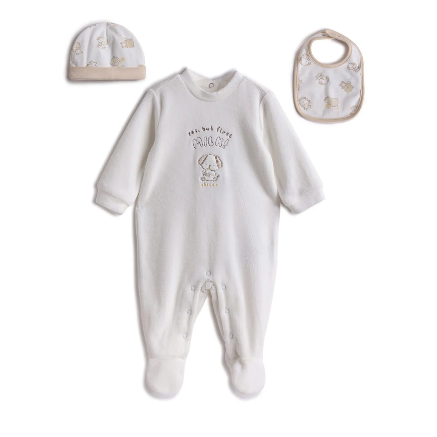 Gift Box Baby Suit and Bib and Cap Unisex