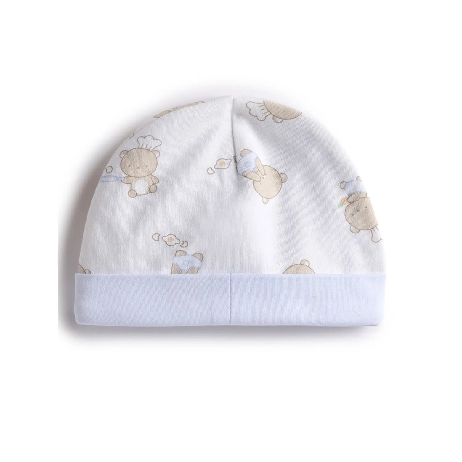 Gift Box Babysuit and Bib and Cap Blue