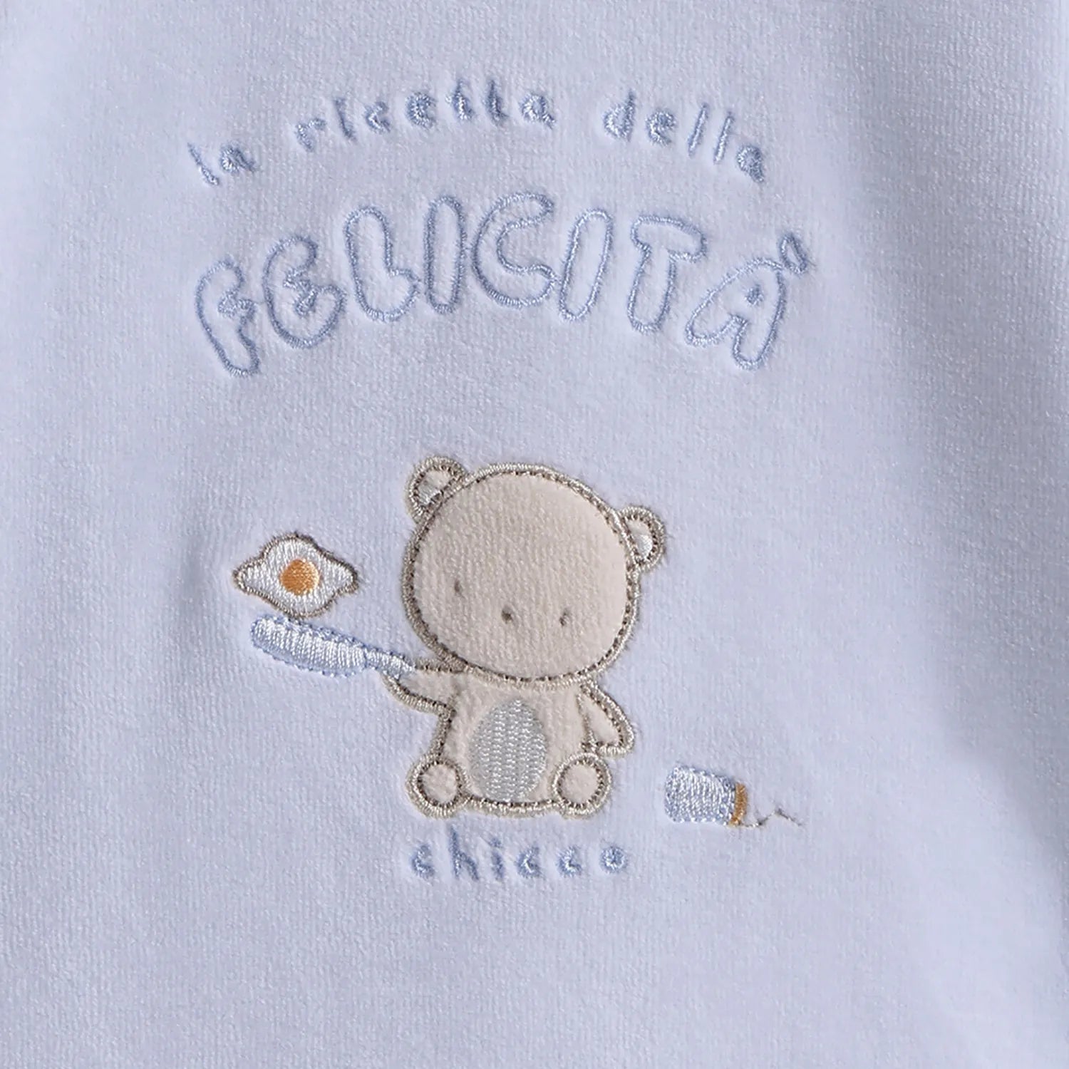 Gift Box Babysuit and Bib and Cap Blue