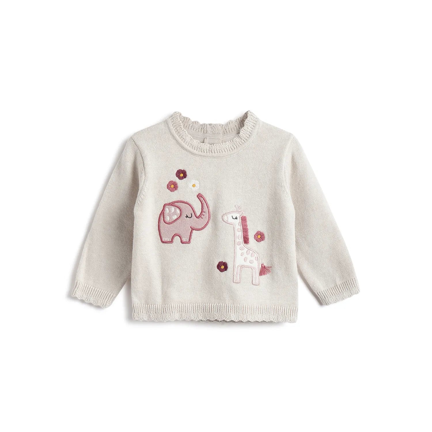 Girls Animal Printed Pullover