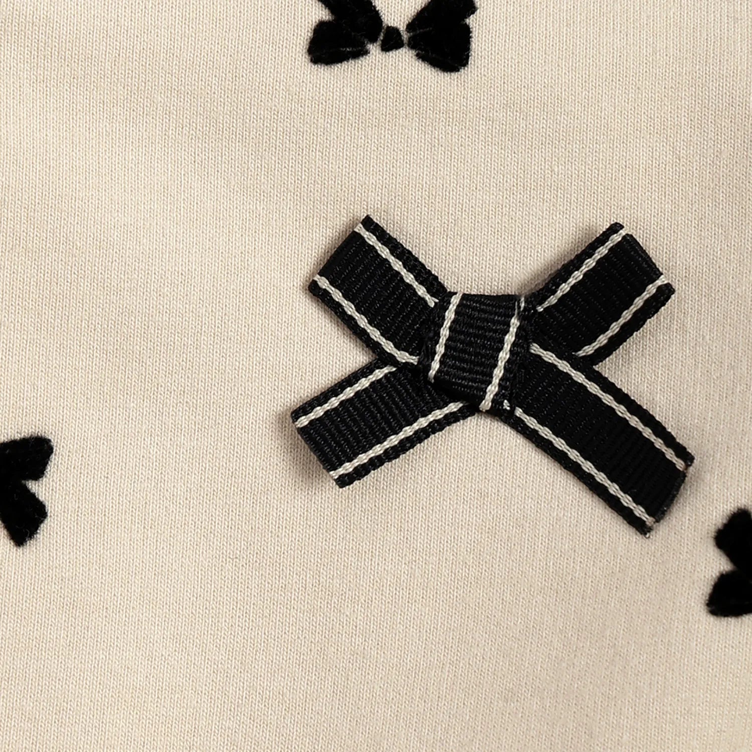 Girls Beige Printed Cardigan