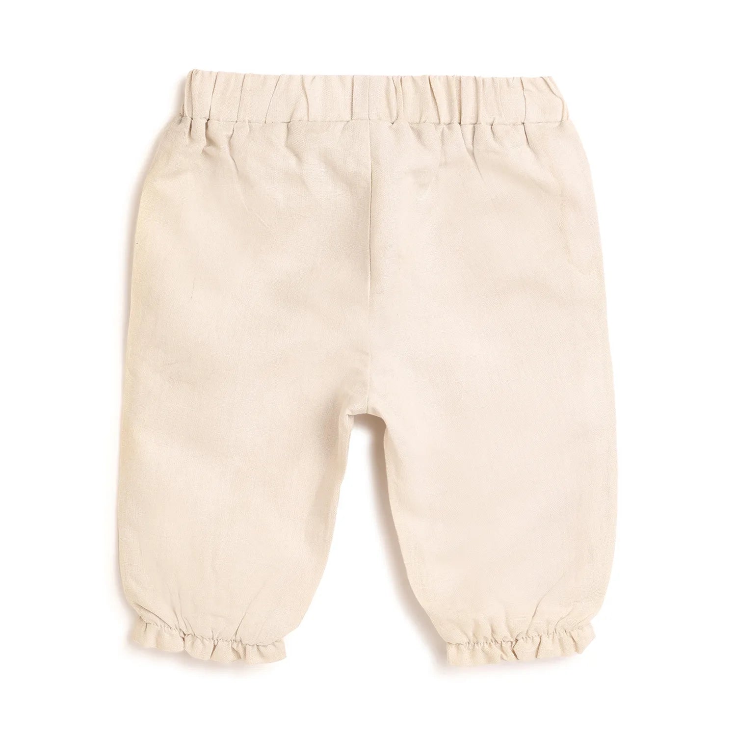 Girls Beige Relaxed Trousers