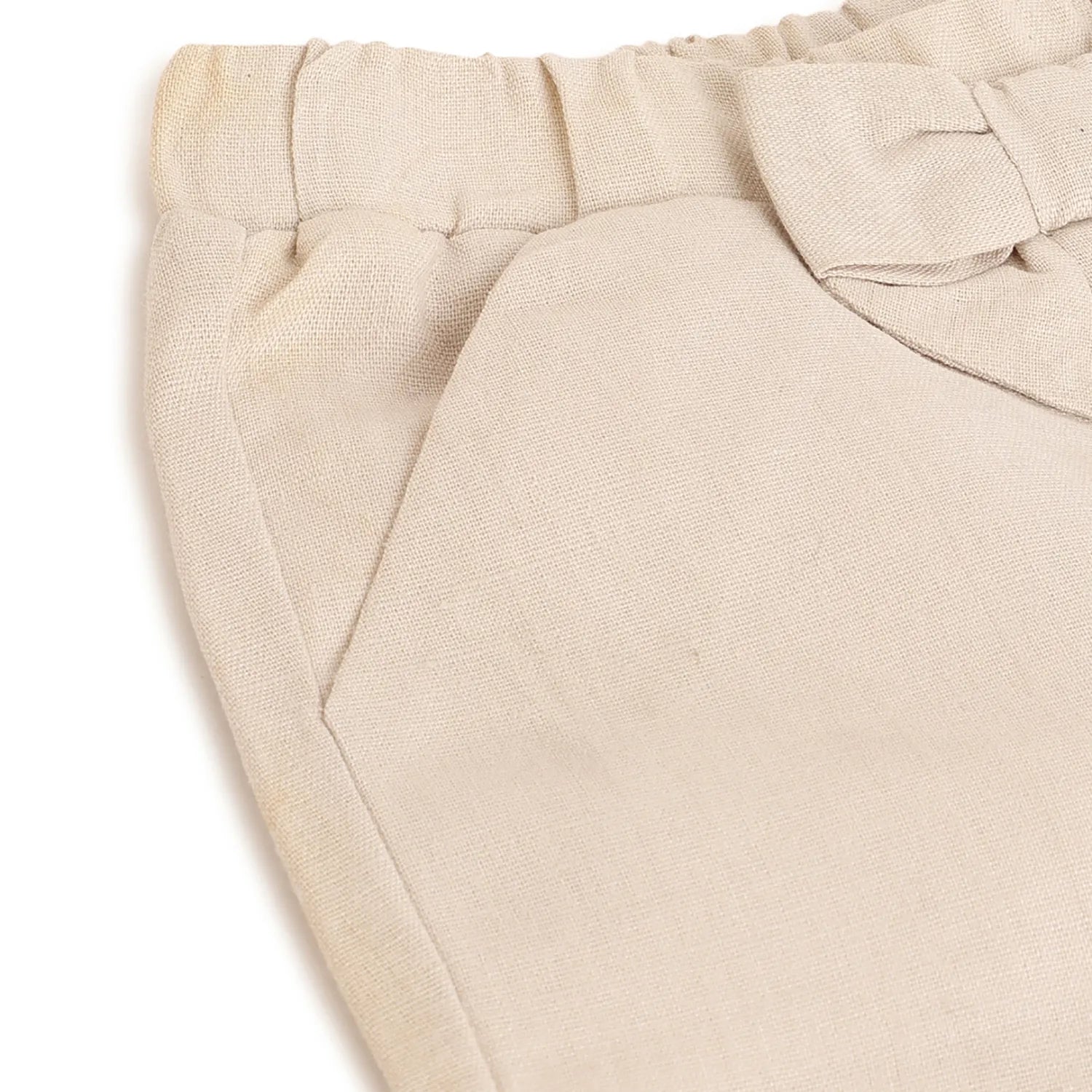 Girls Beige Relaxed Trousers