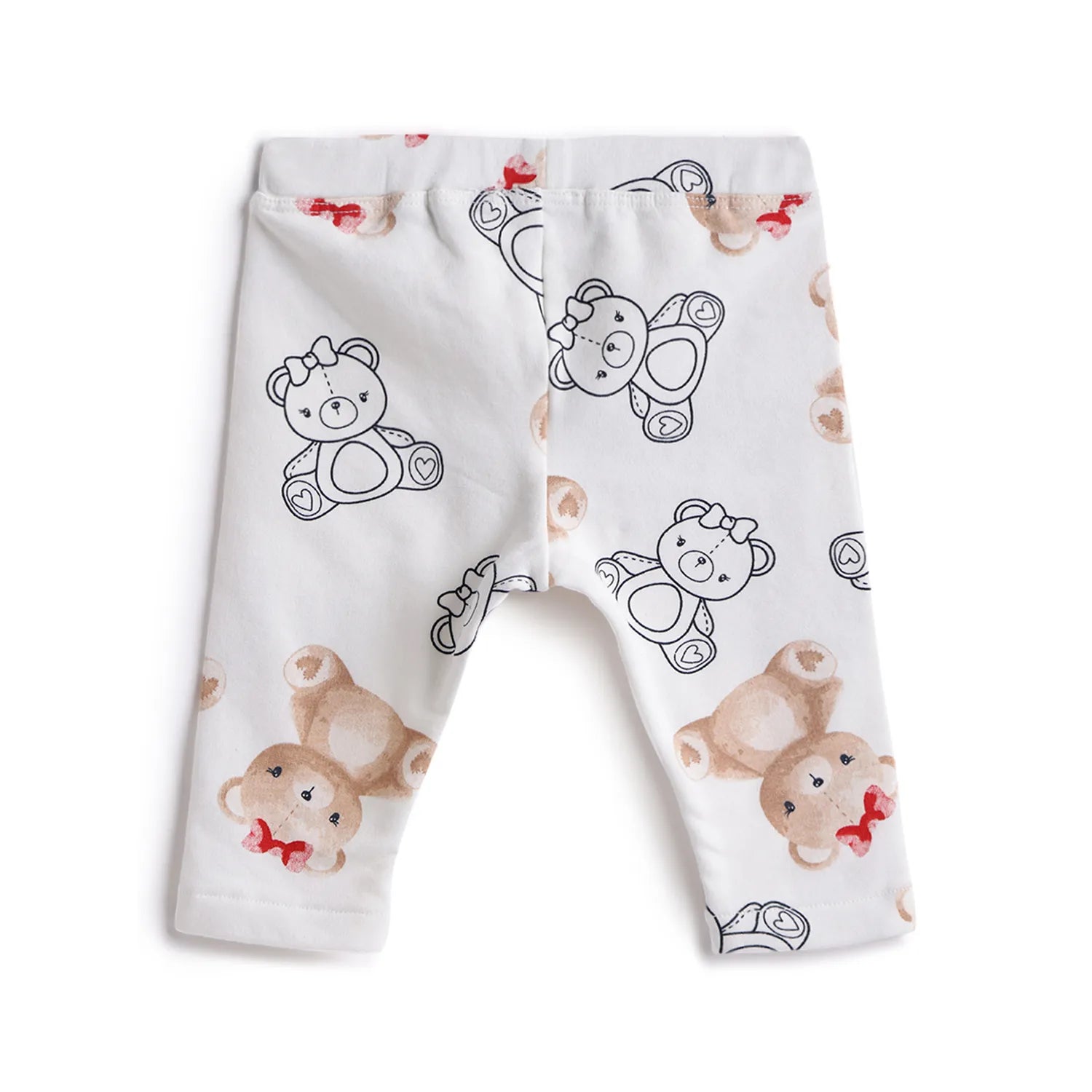 Girls Blue & White Printed Sweatshirt with Leggings