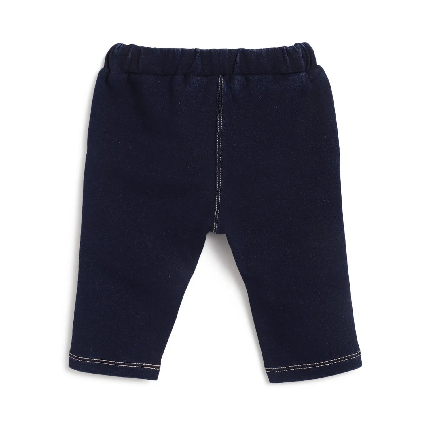 Girls Blue Embroidered Trousers