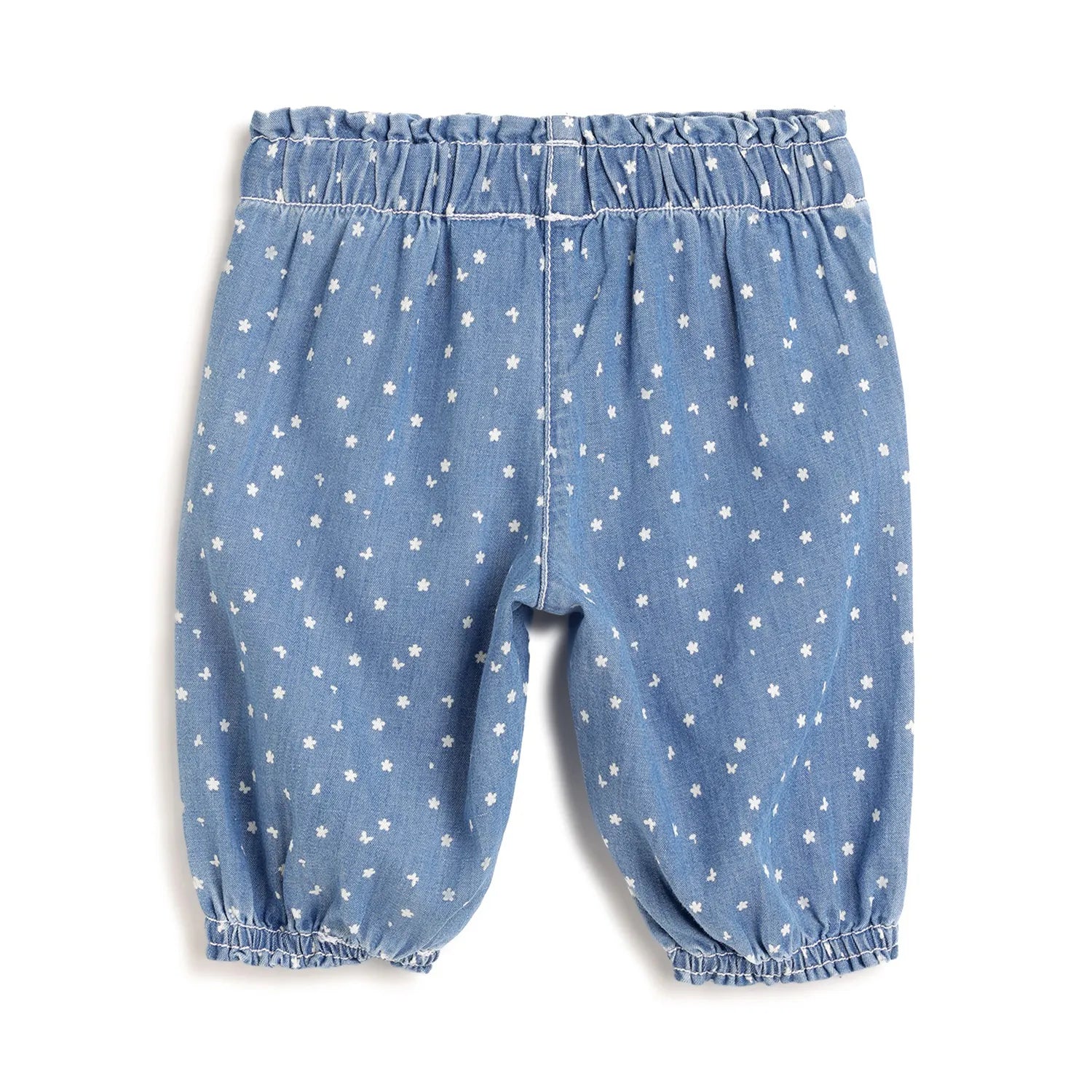 Girls Blue Printed Joggers