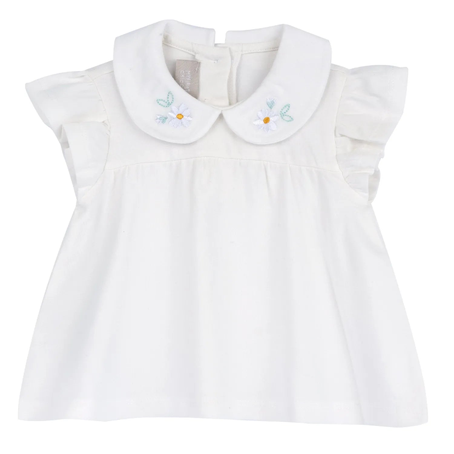 Girls Bronze Embroidered Top