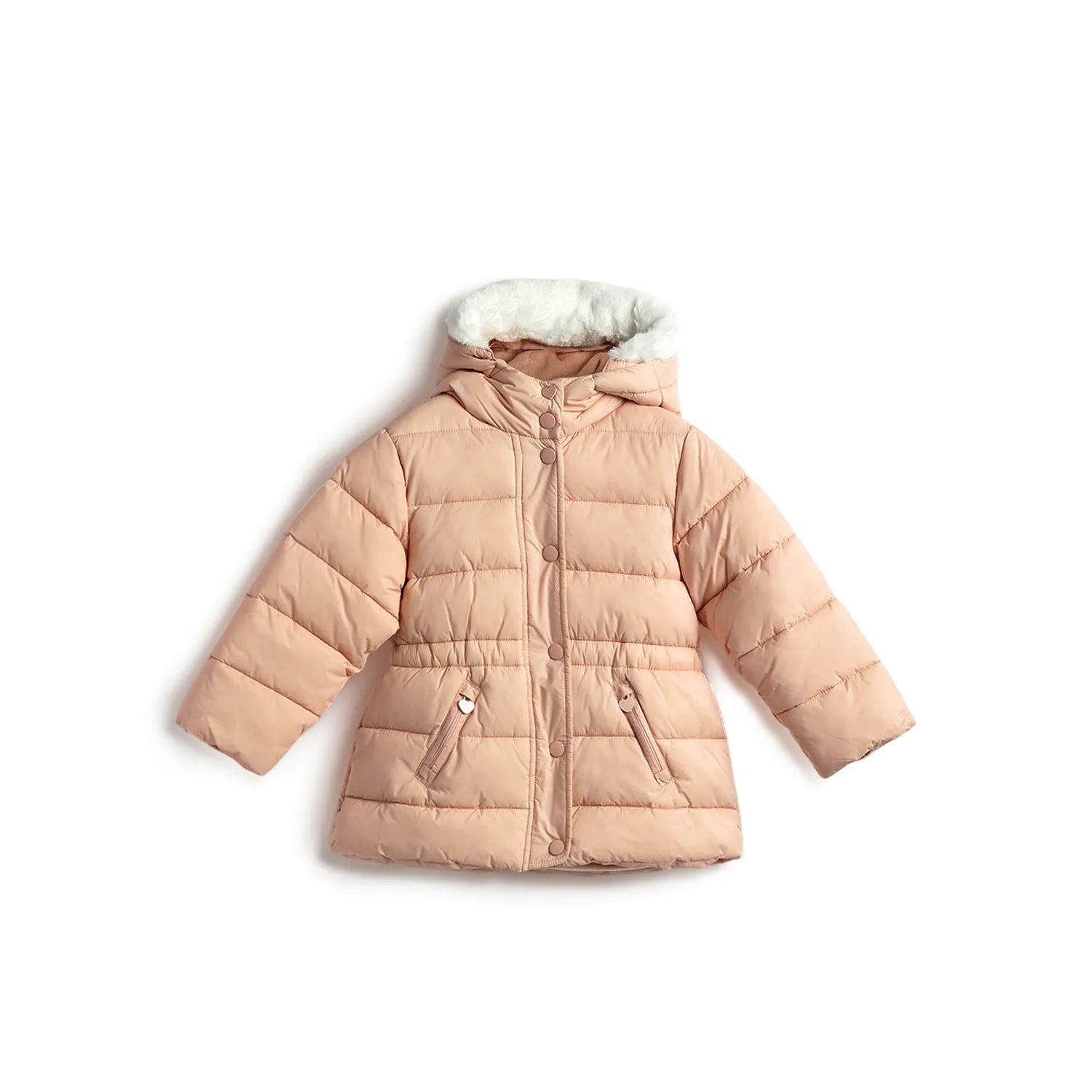 Girls Brown Solid Jacket
