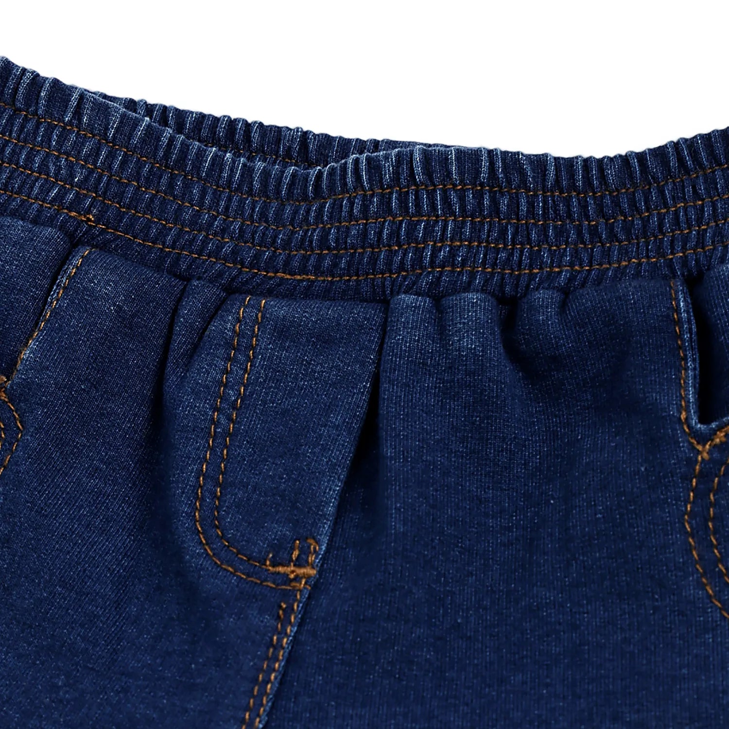 Girls Dark Blue Solid Joggers