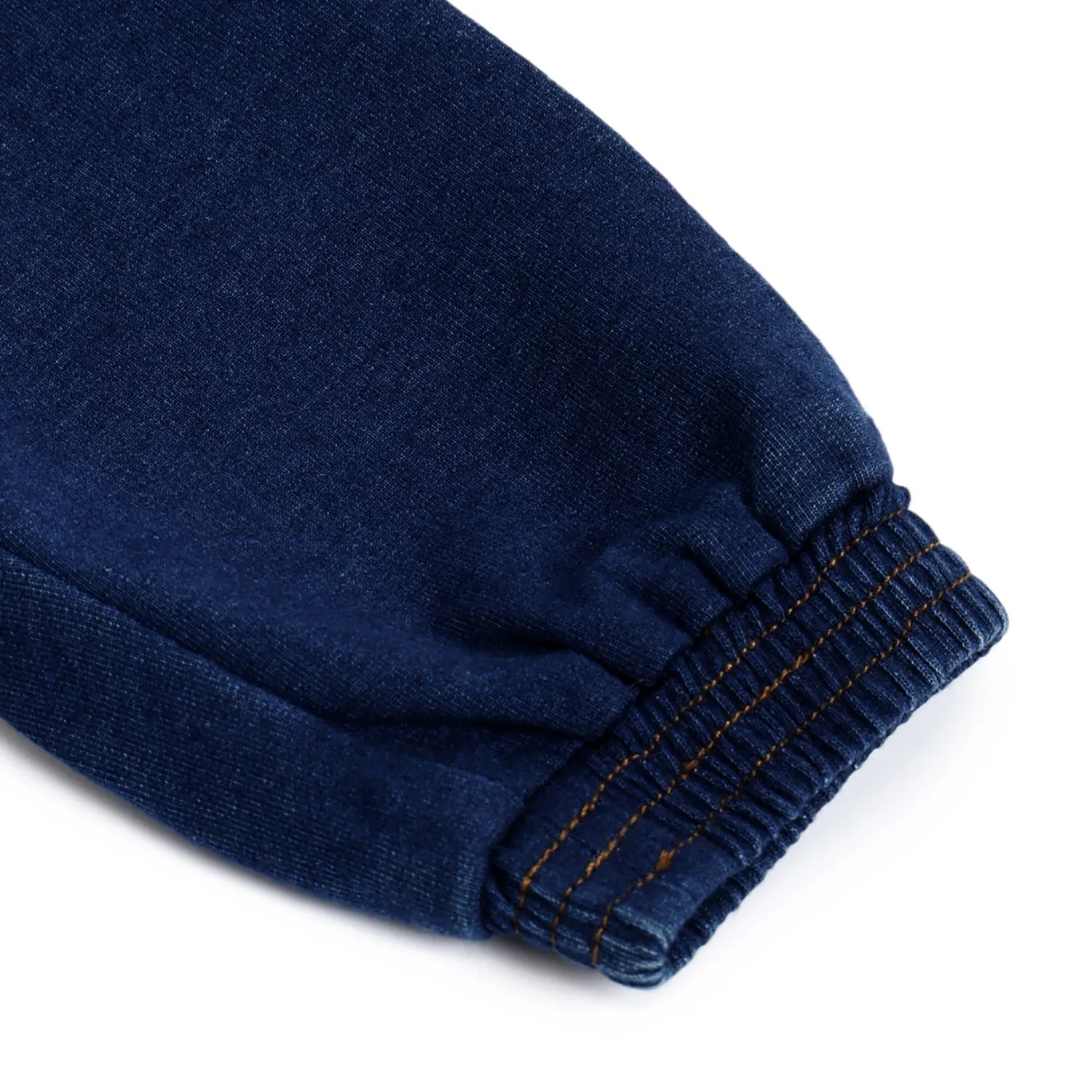 Girls Dark Blue Solid Joggers