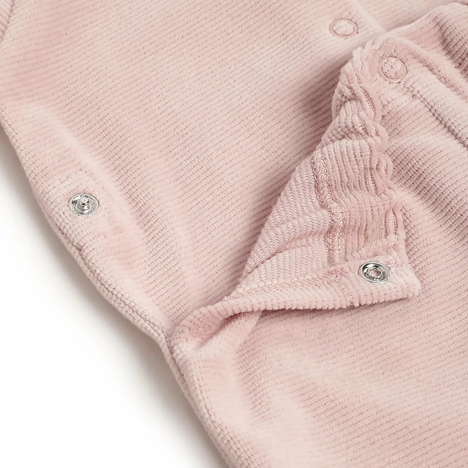 Girls Embroidered Nappy Opening Babysuit