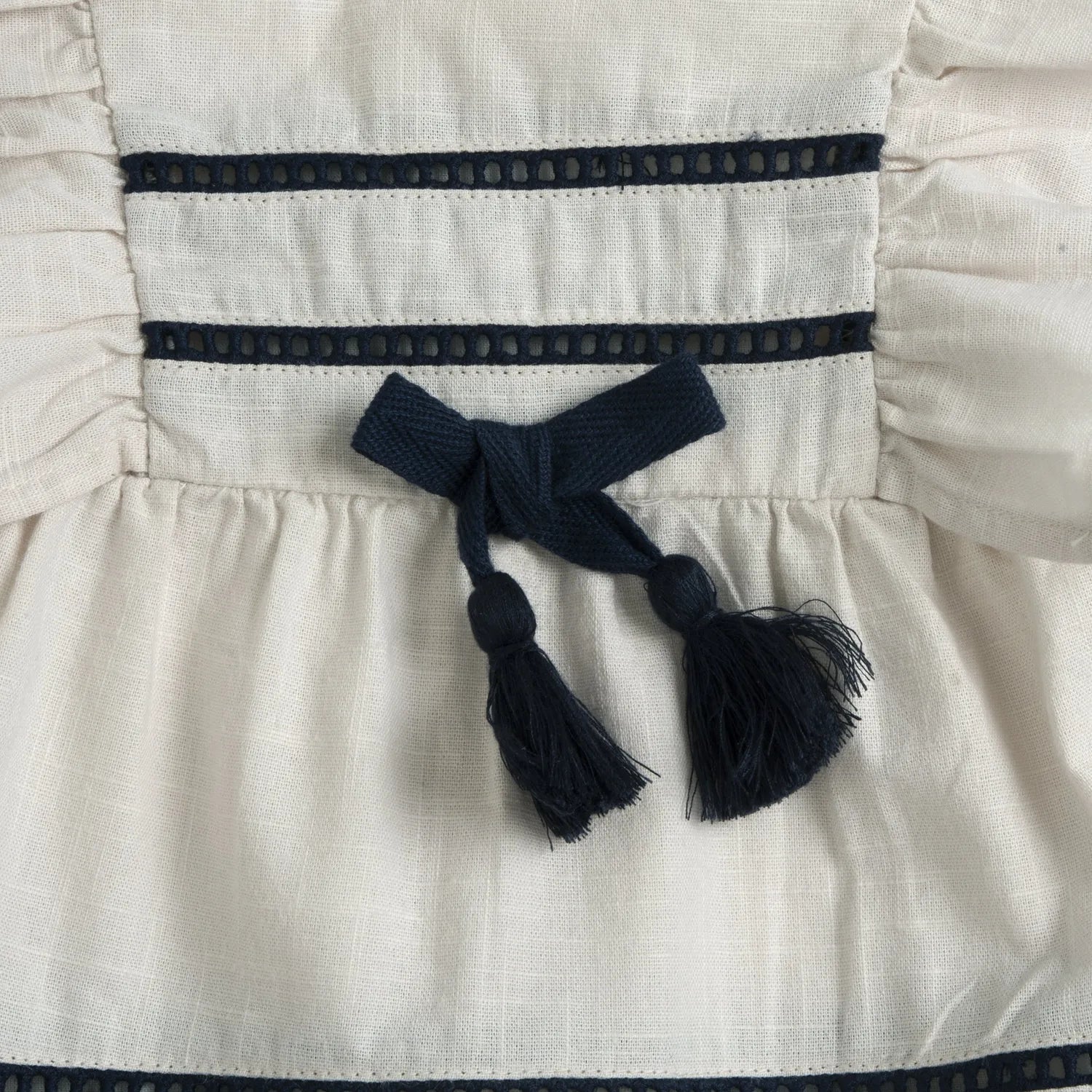 Girls Light Natural Embellished Dress