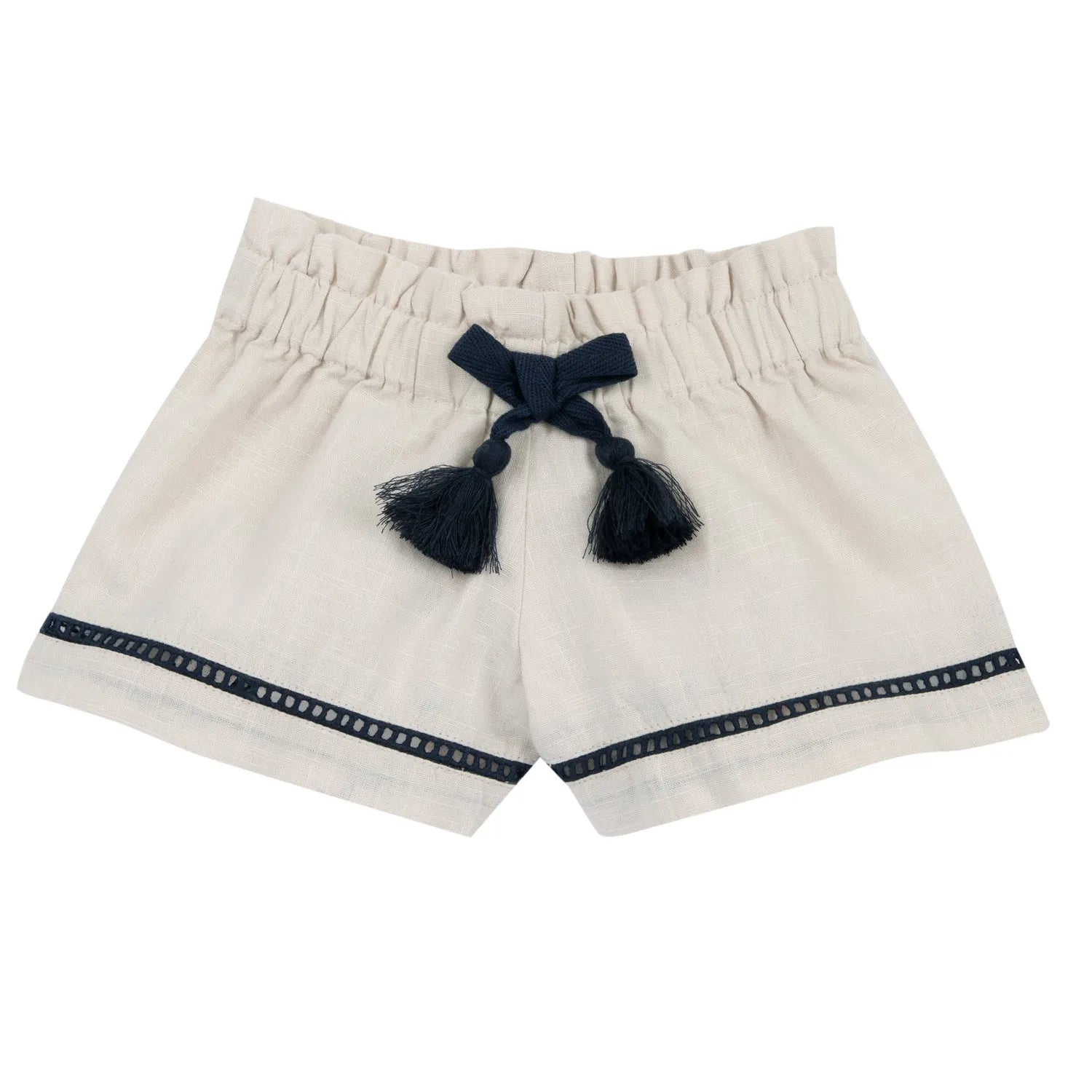 Girls Light Natural Embellished T-Shirt with Shorts