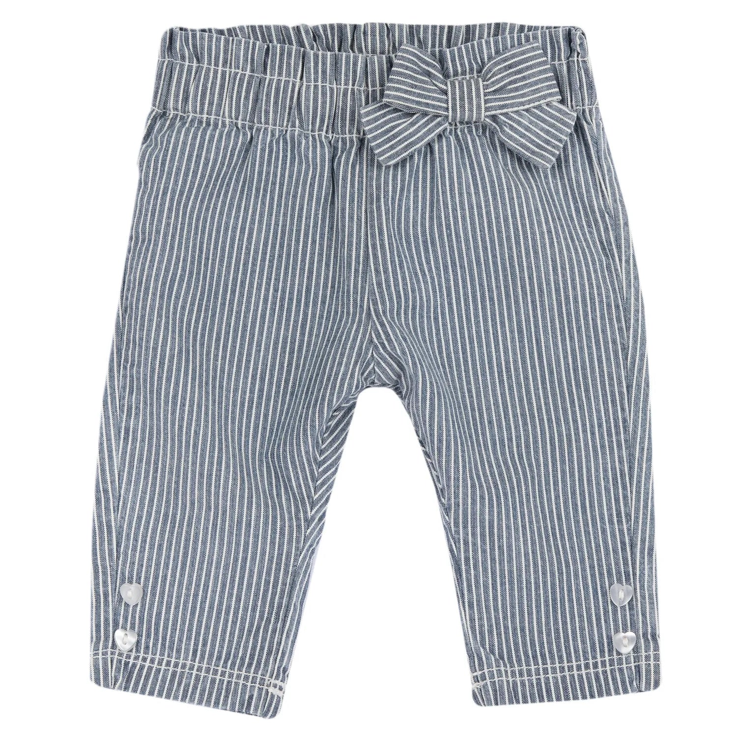 Girls Medium Blue Striped Trouser